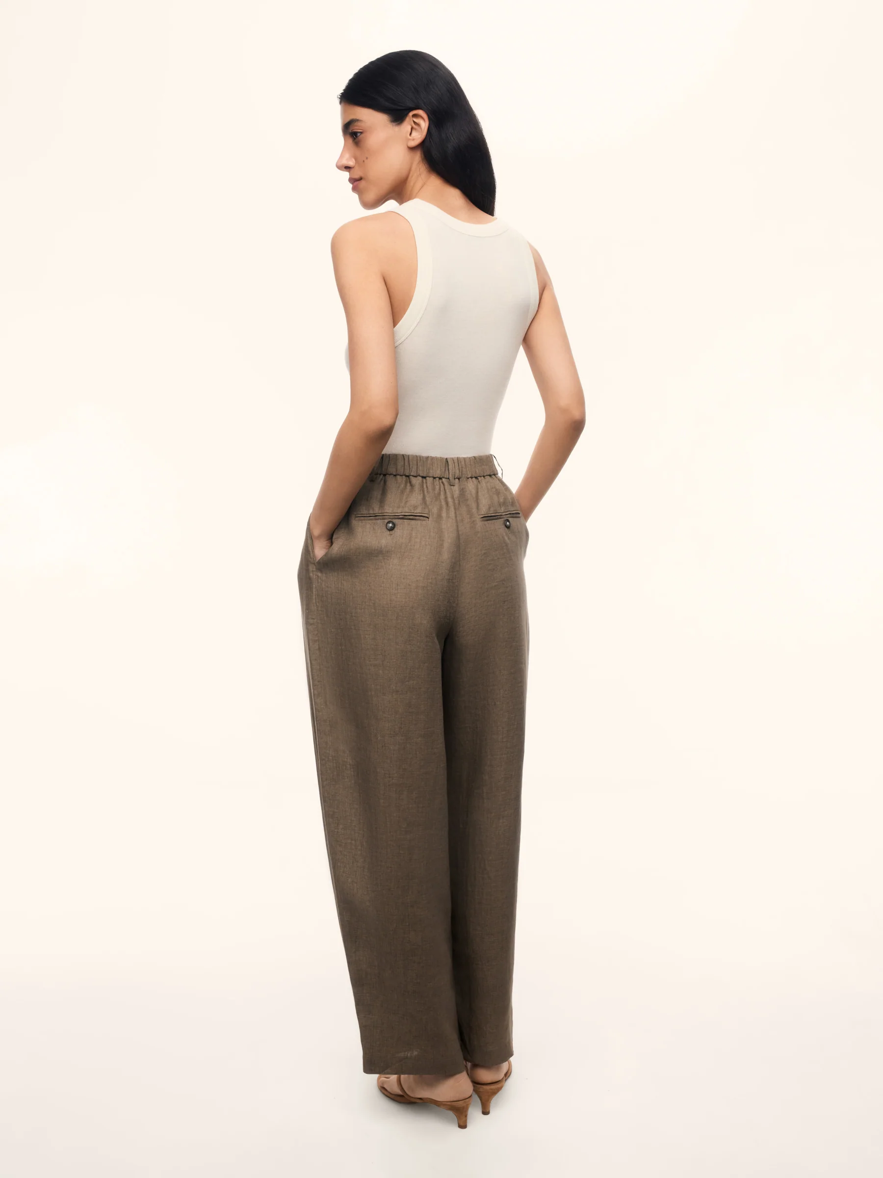 Affogato linen trousers - Image 5