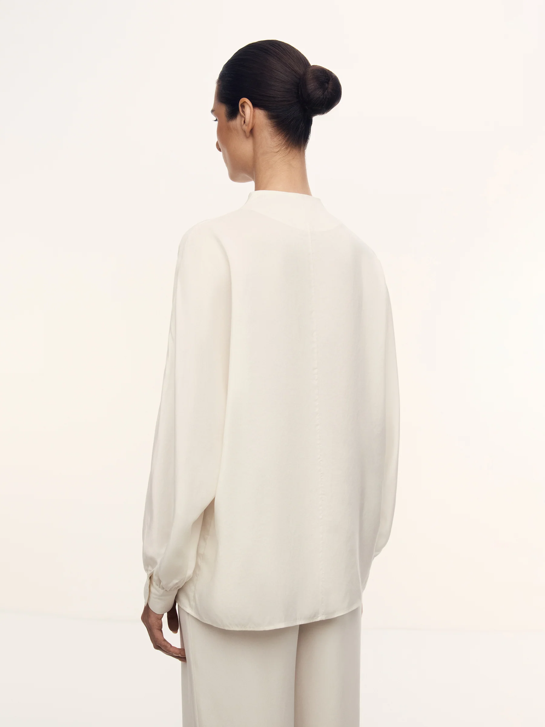 Ecru silk blouse - Image 5