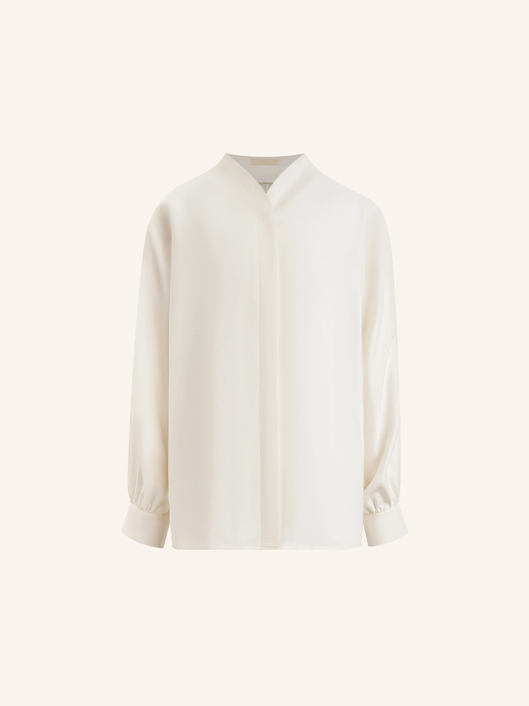 Ecru silk blouse - Image 6