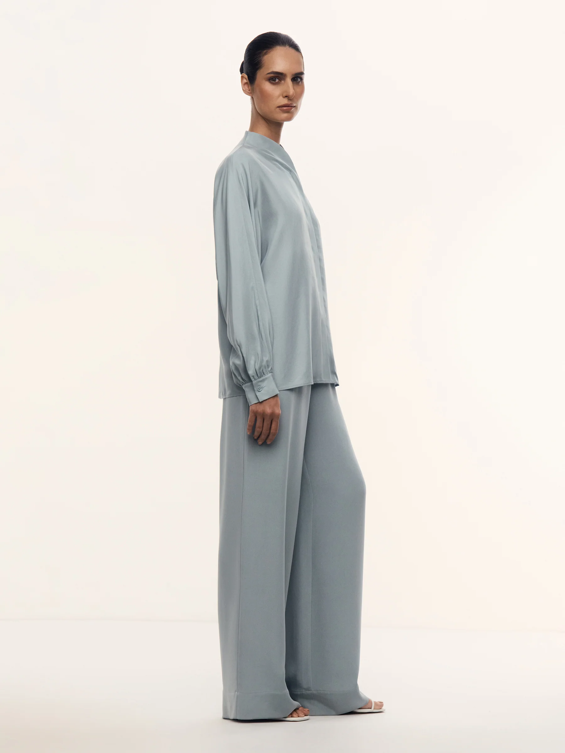 Alice Blue silk trousers - Image 2