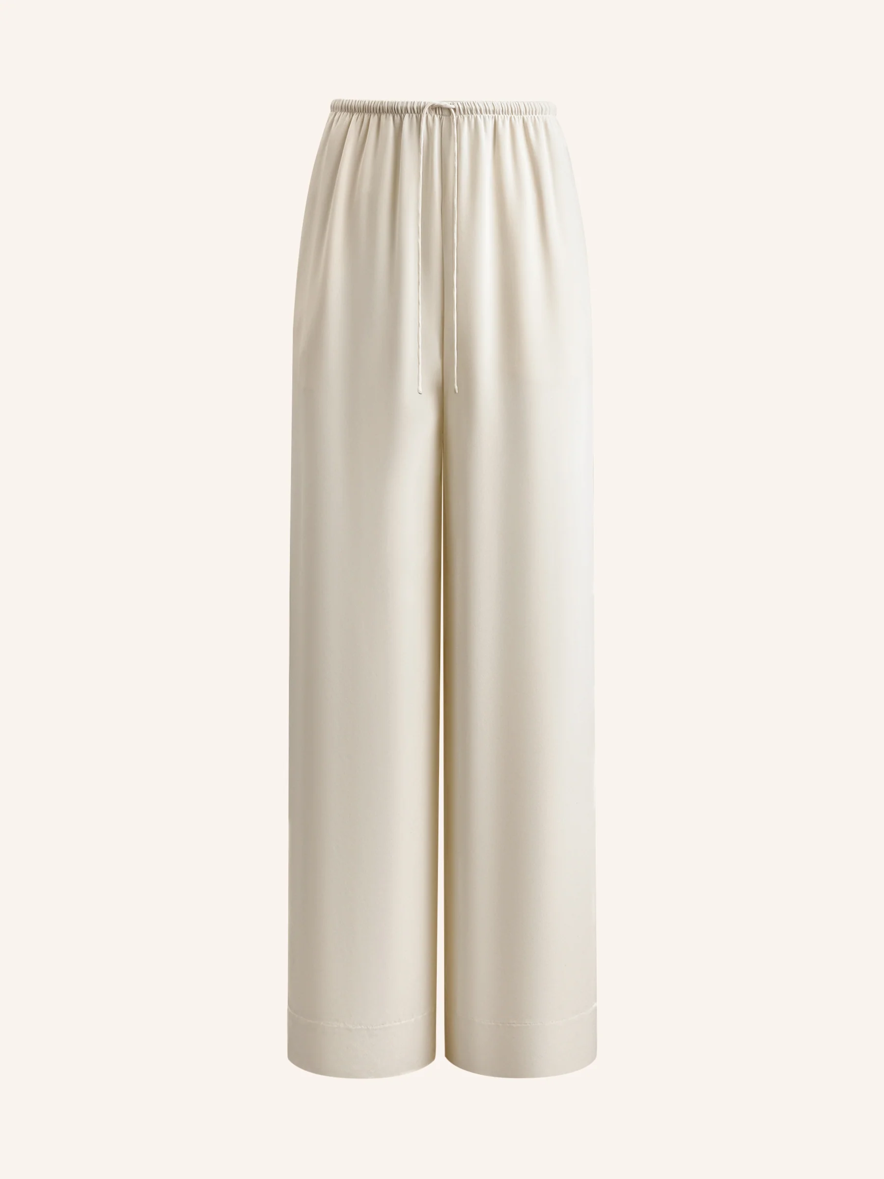 Ecru silk trousers - Image 5