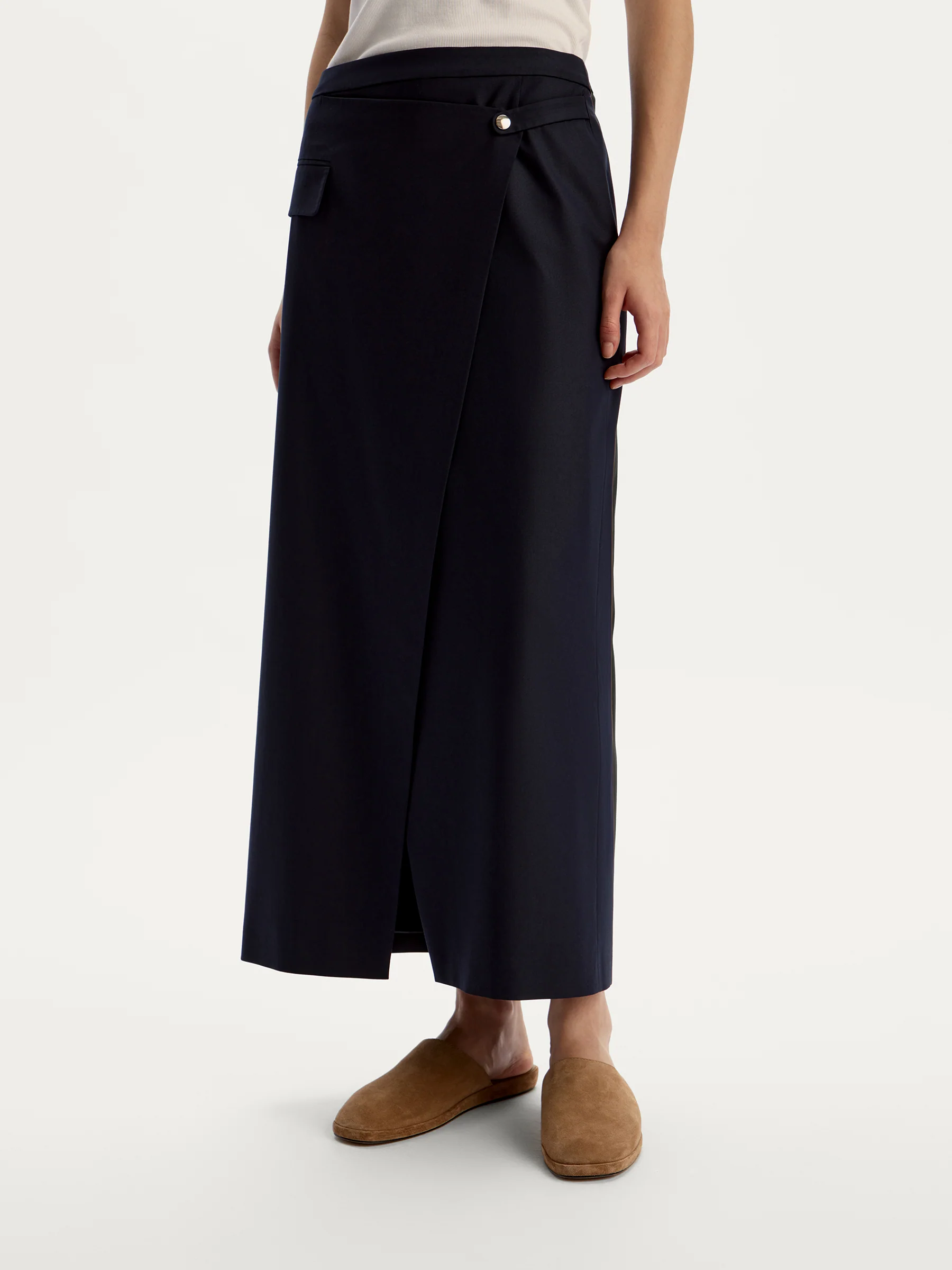 Asymmetric midi skirt - Image 3