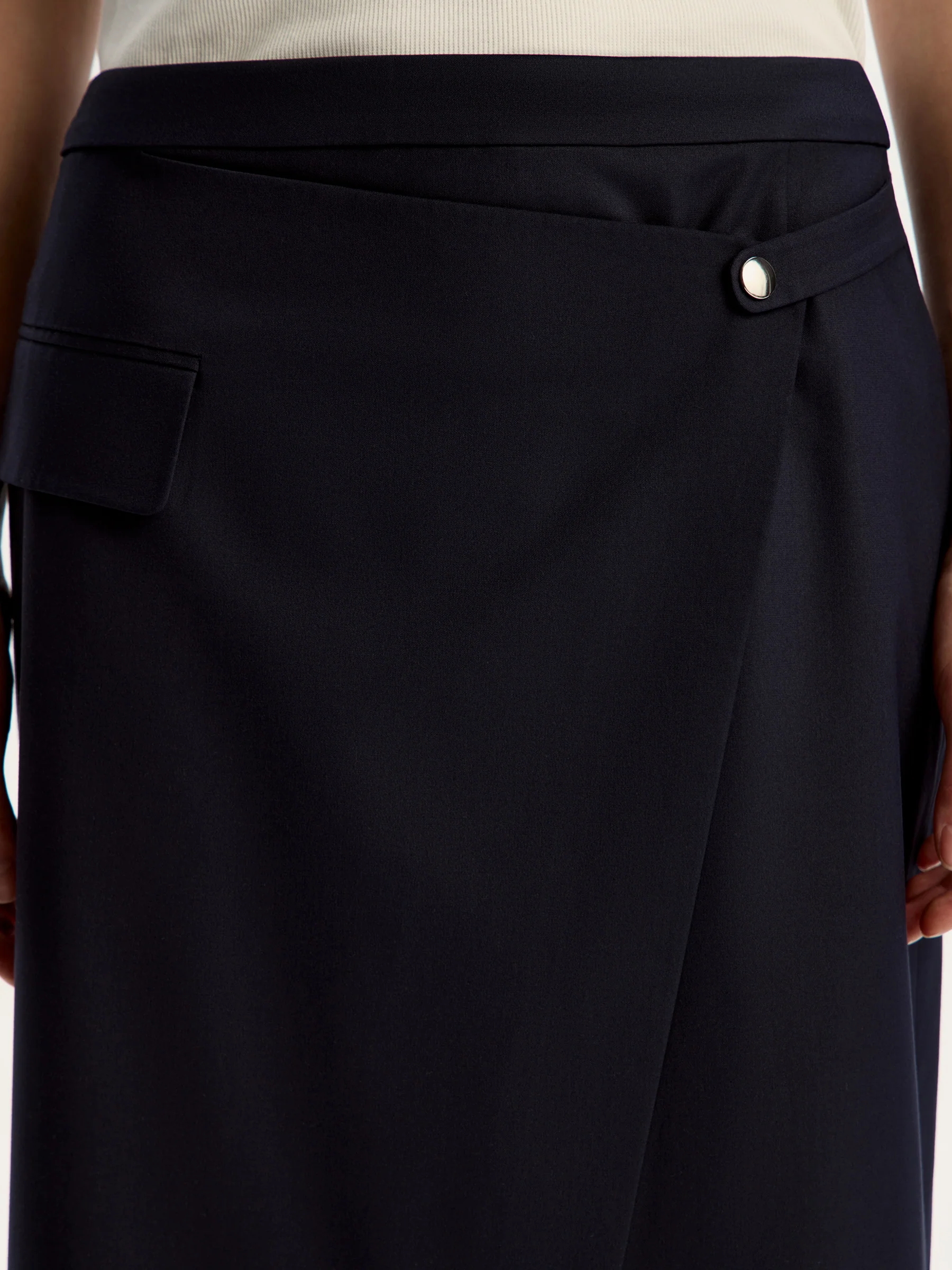 Asymmetric midi skirt - Image 4