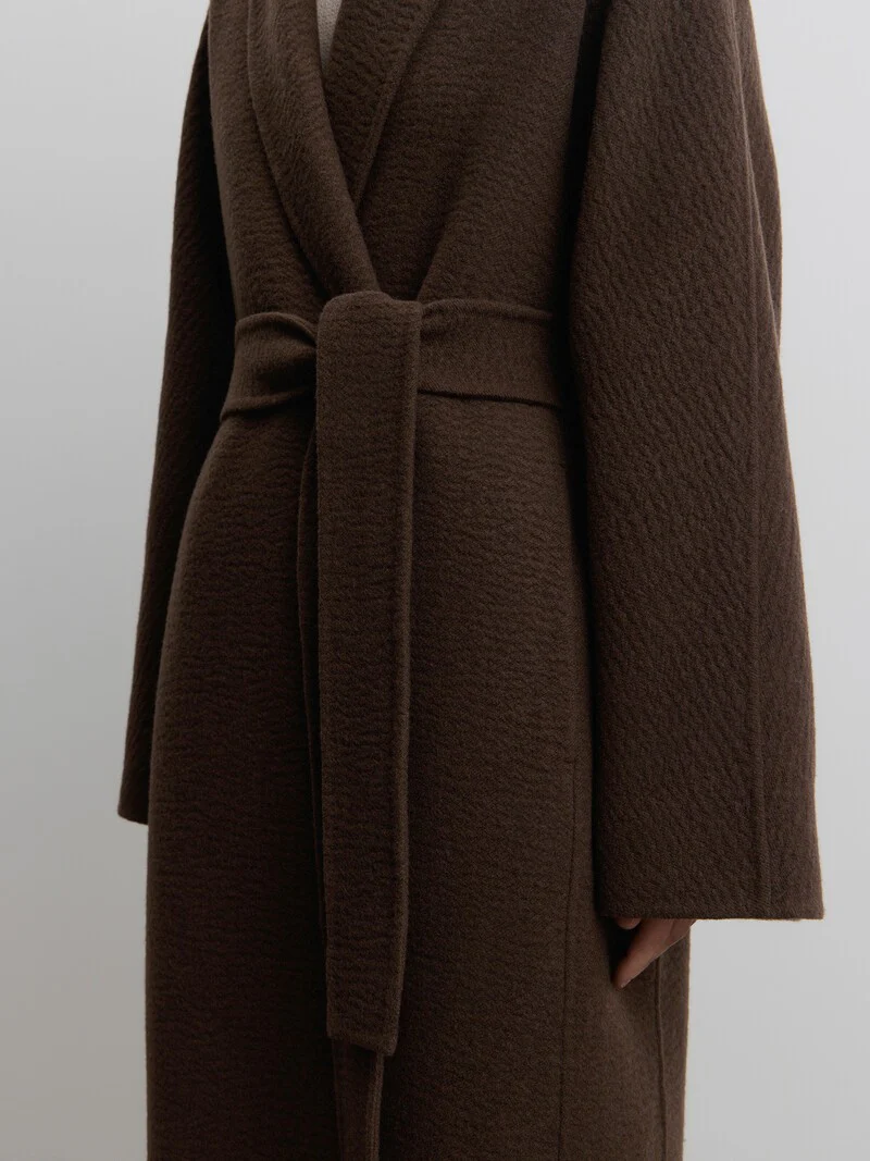 Belted cashmere coat - Image 4