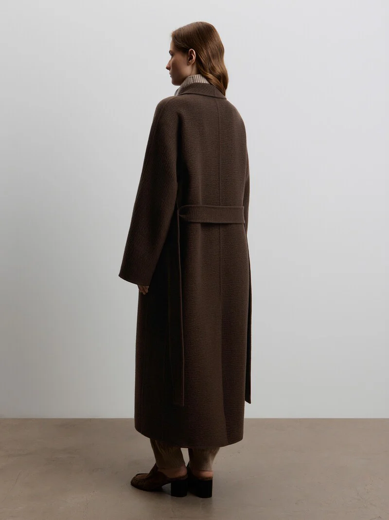 Belted cashmere coat - Image 5