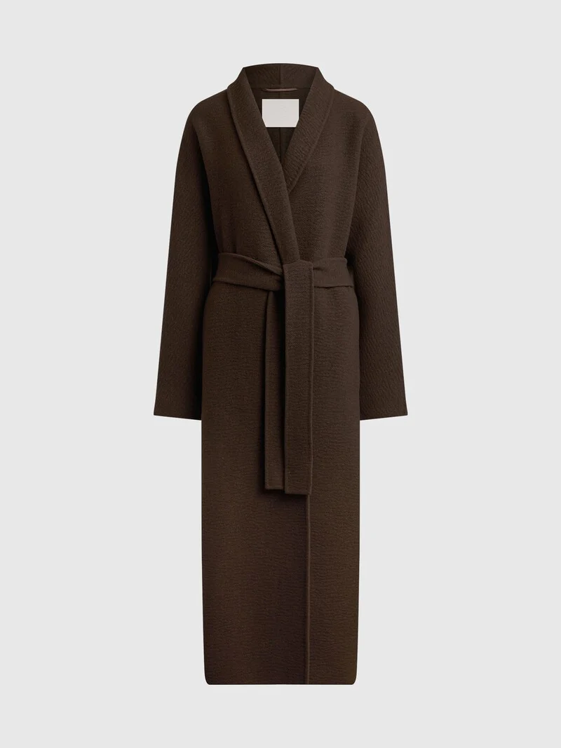 Belted cashmere coat - Image 6