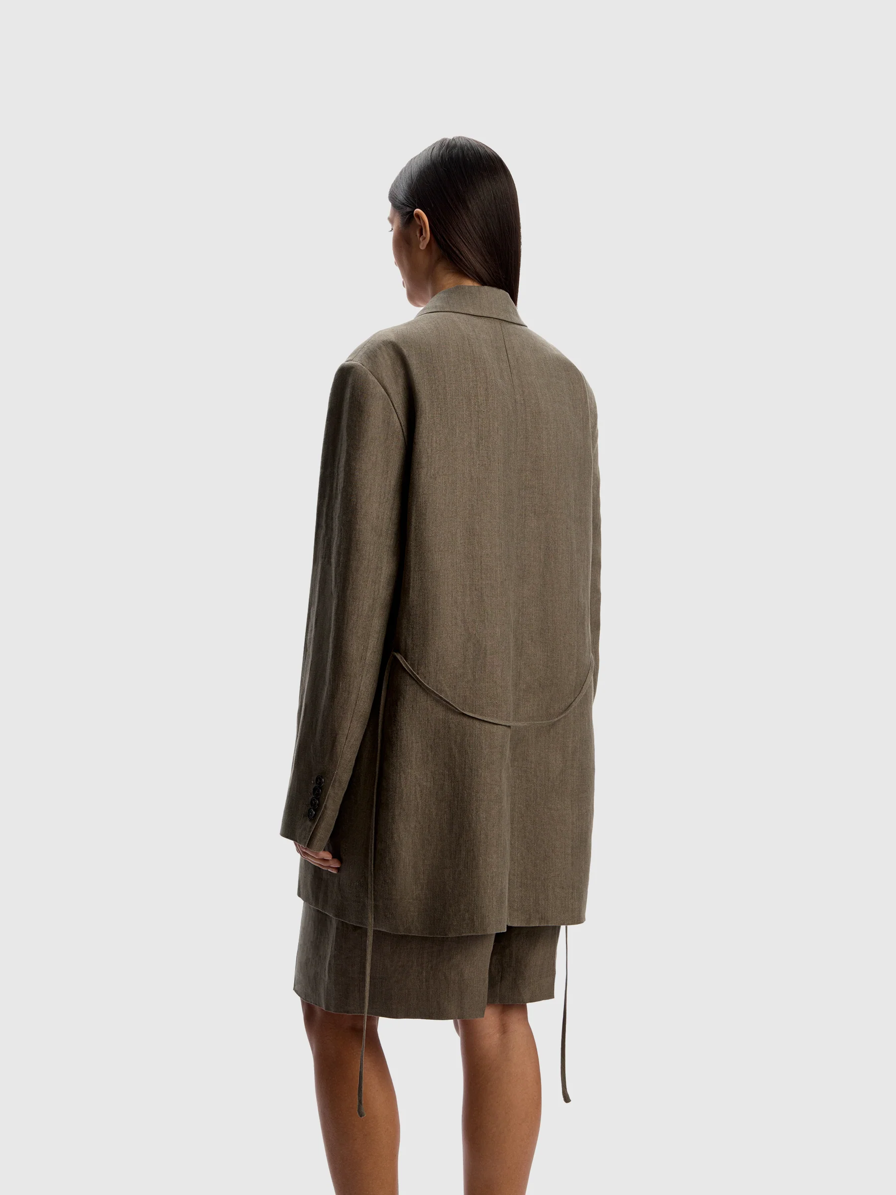 Belted linen blazer - Image 5