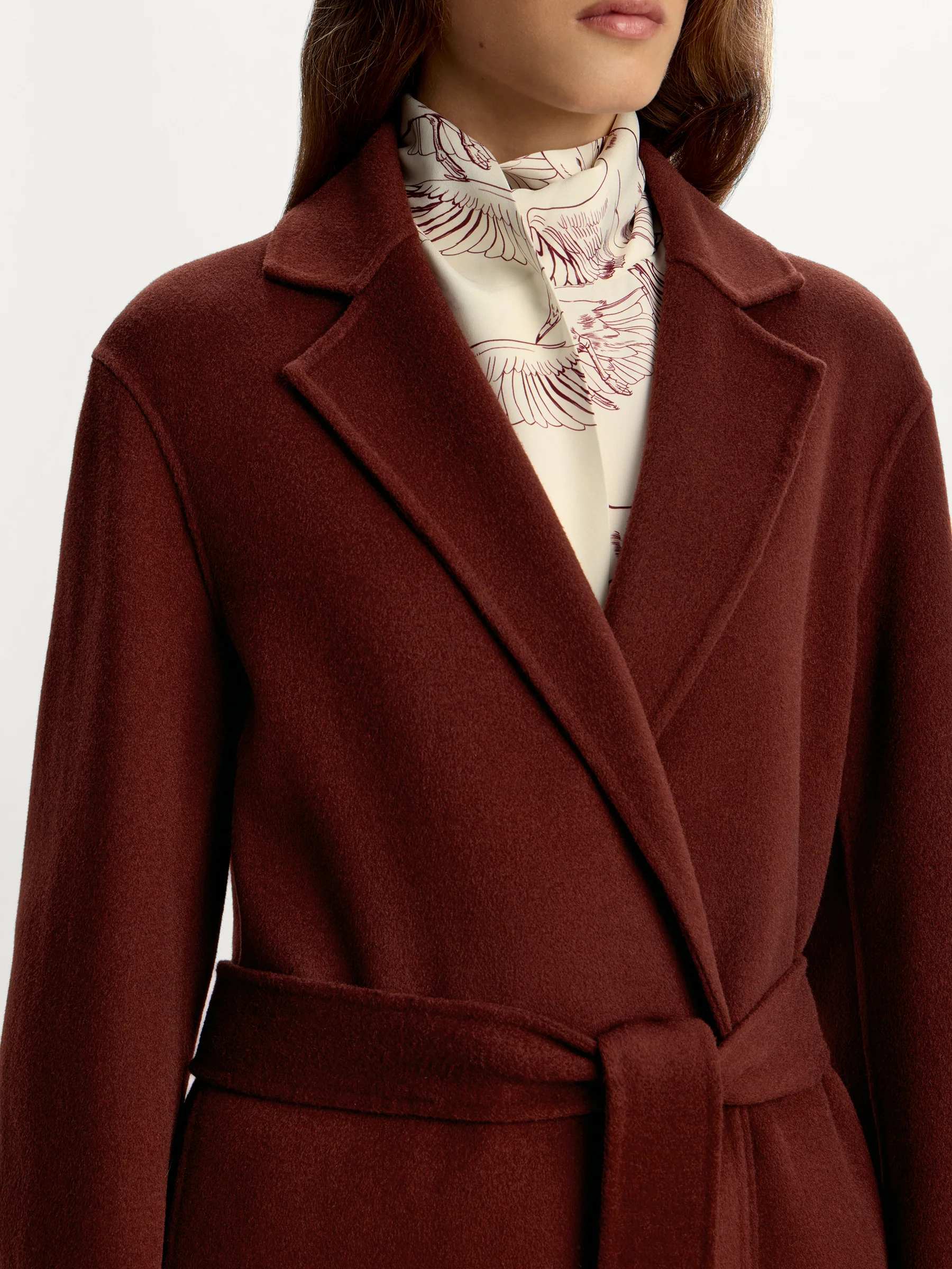 Belted merino coat - Image 3