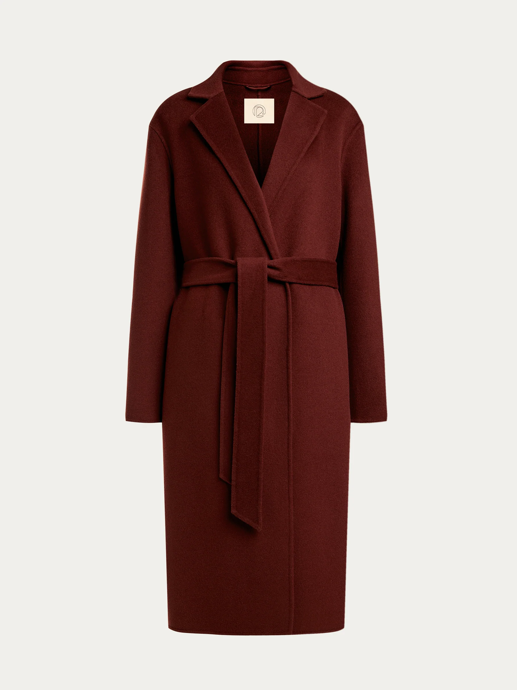 Belted merino coat - Image 6