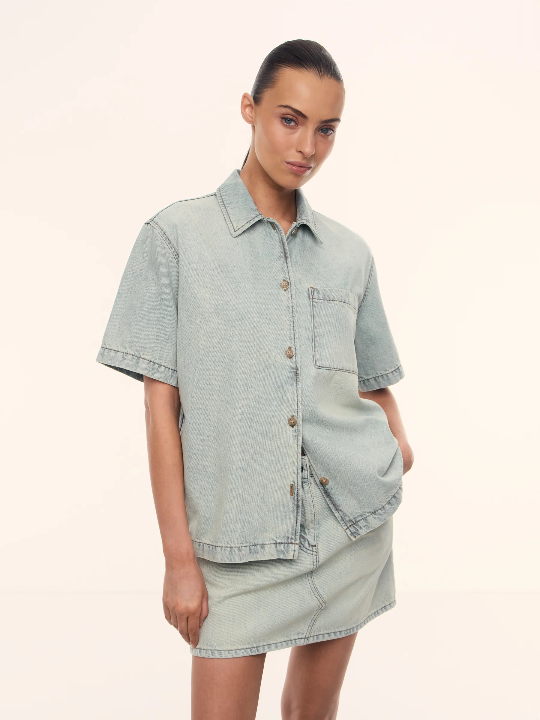 Bowling denim shirt