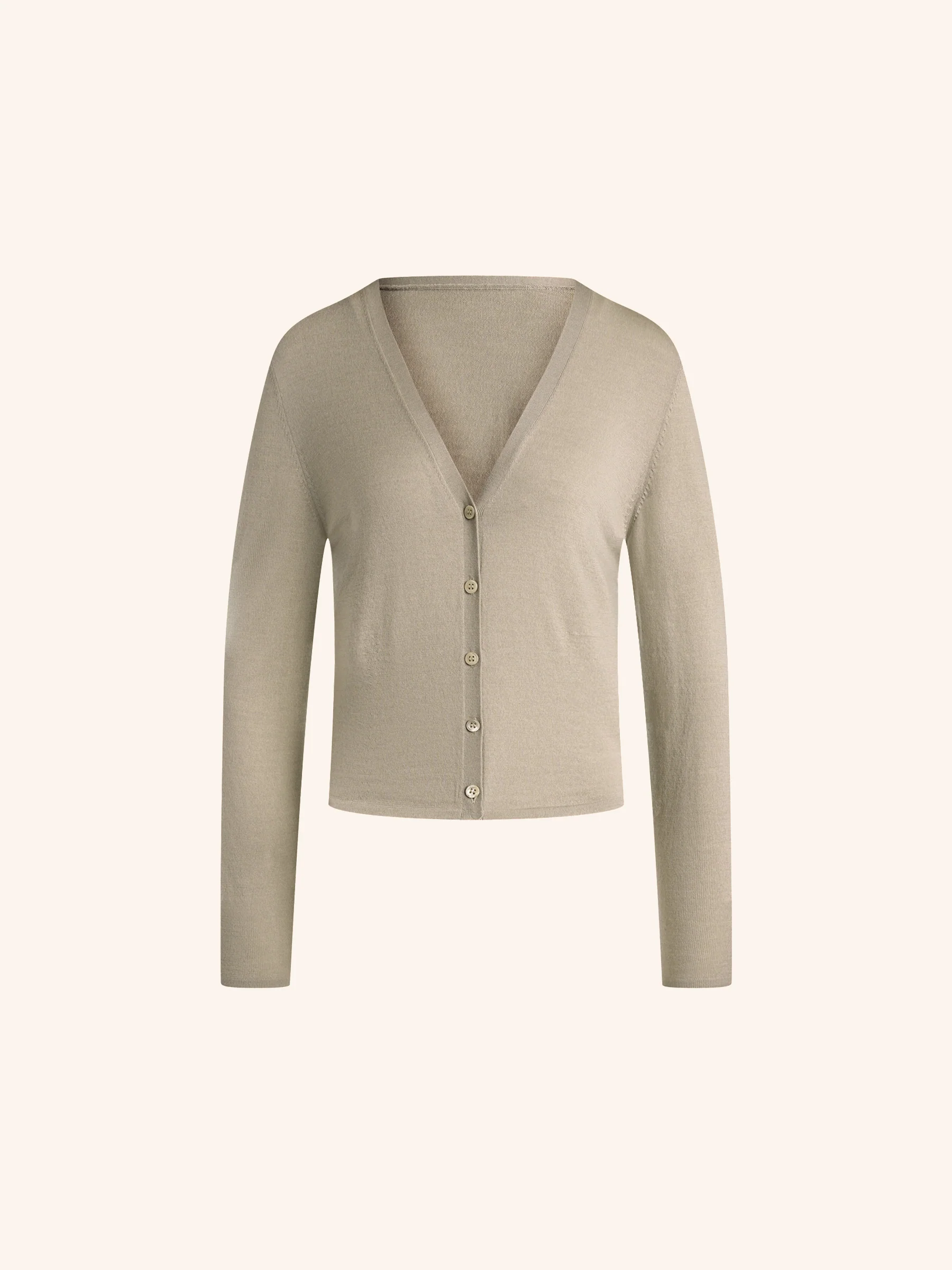 Camelia merino-silk cardigan - Image 6