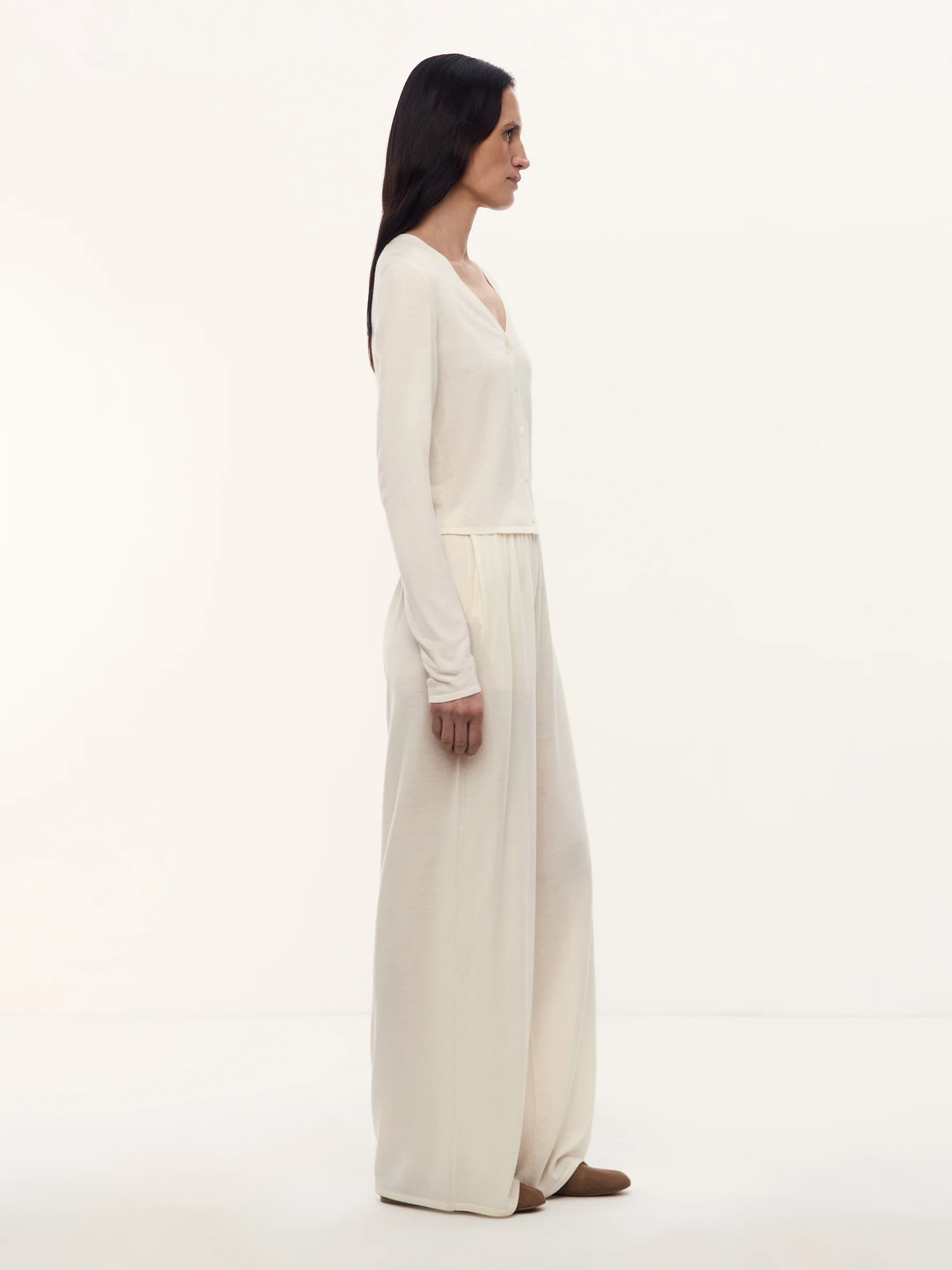 Camelia merino-silk trousers - Image 2