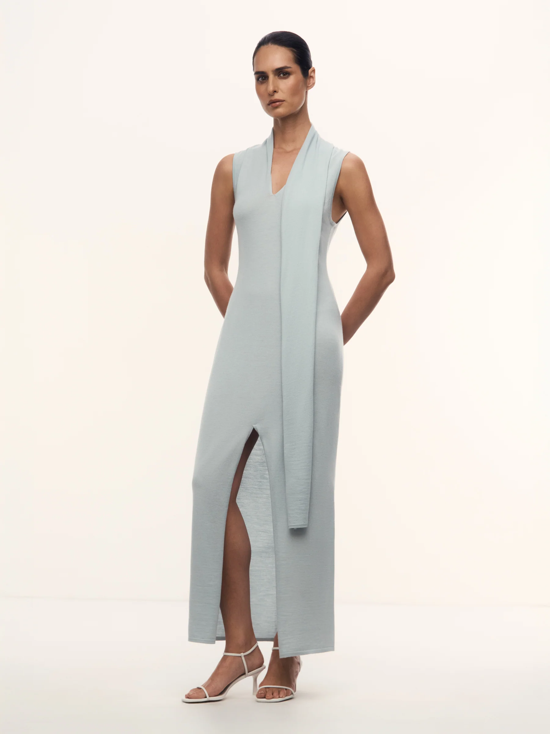 Carolyn merino-silk dress