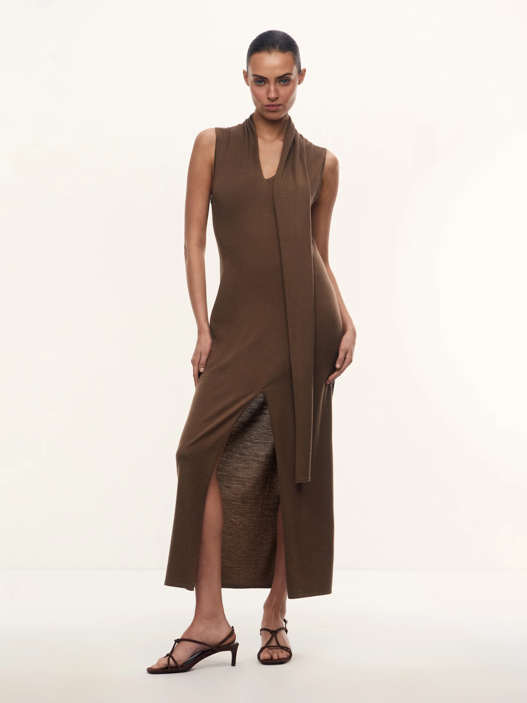Carolyn merino-silk dress