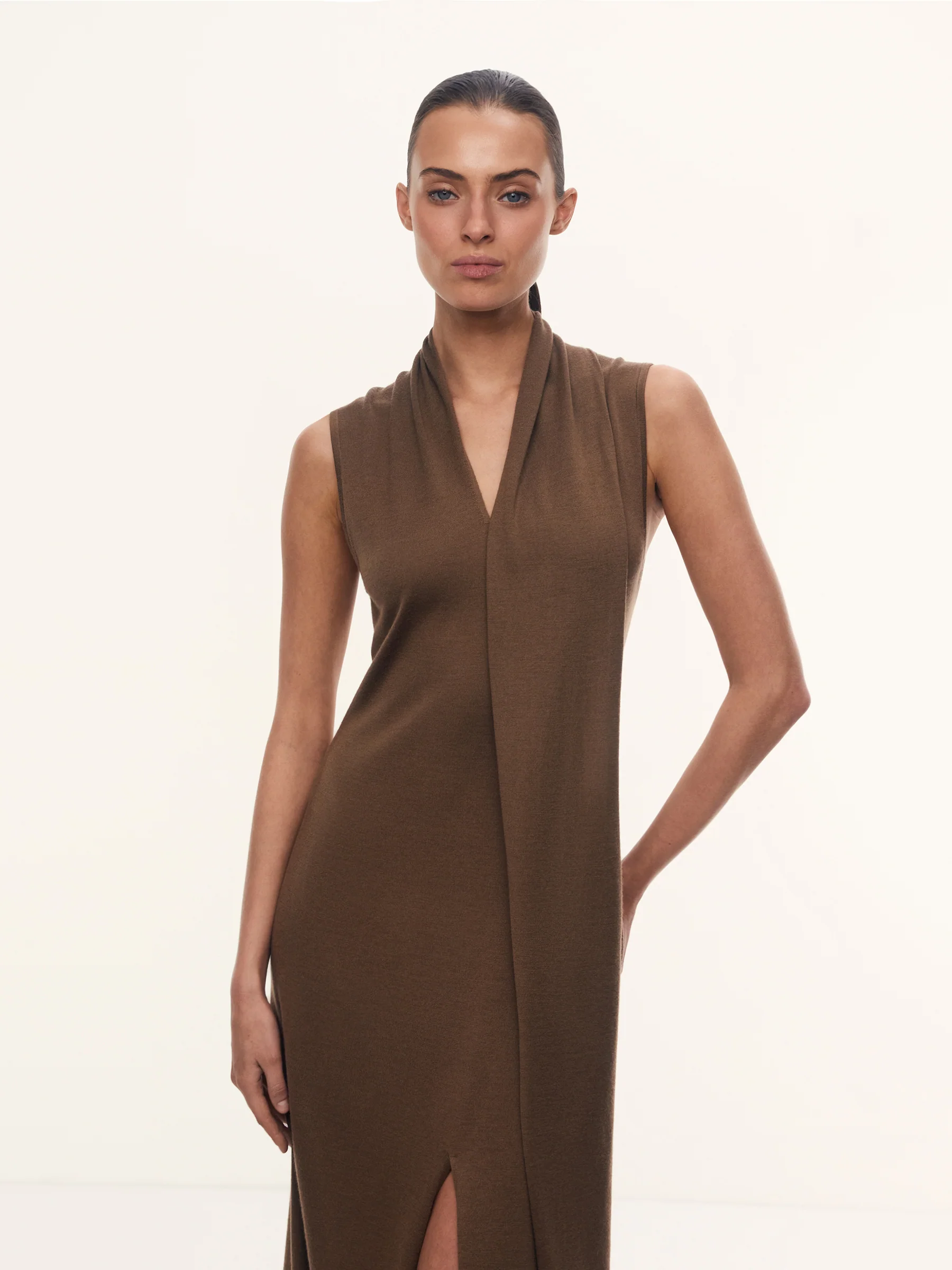 Carolyn merino-silk dress - Image 3