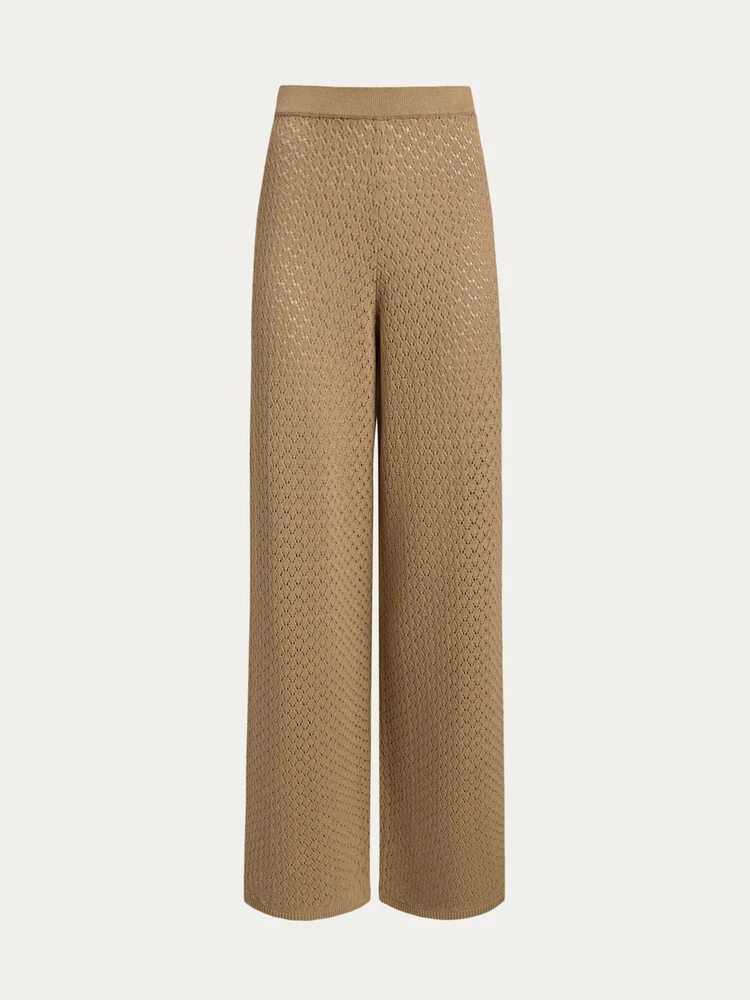 Cotton knit trousers - Image 7