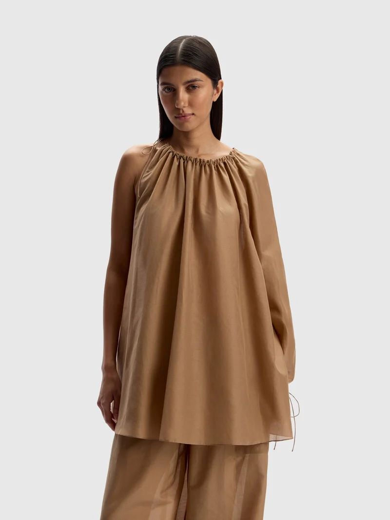 Cotton-silk blouse