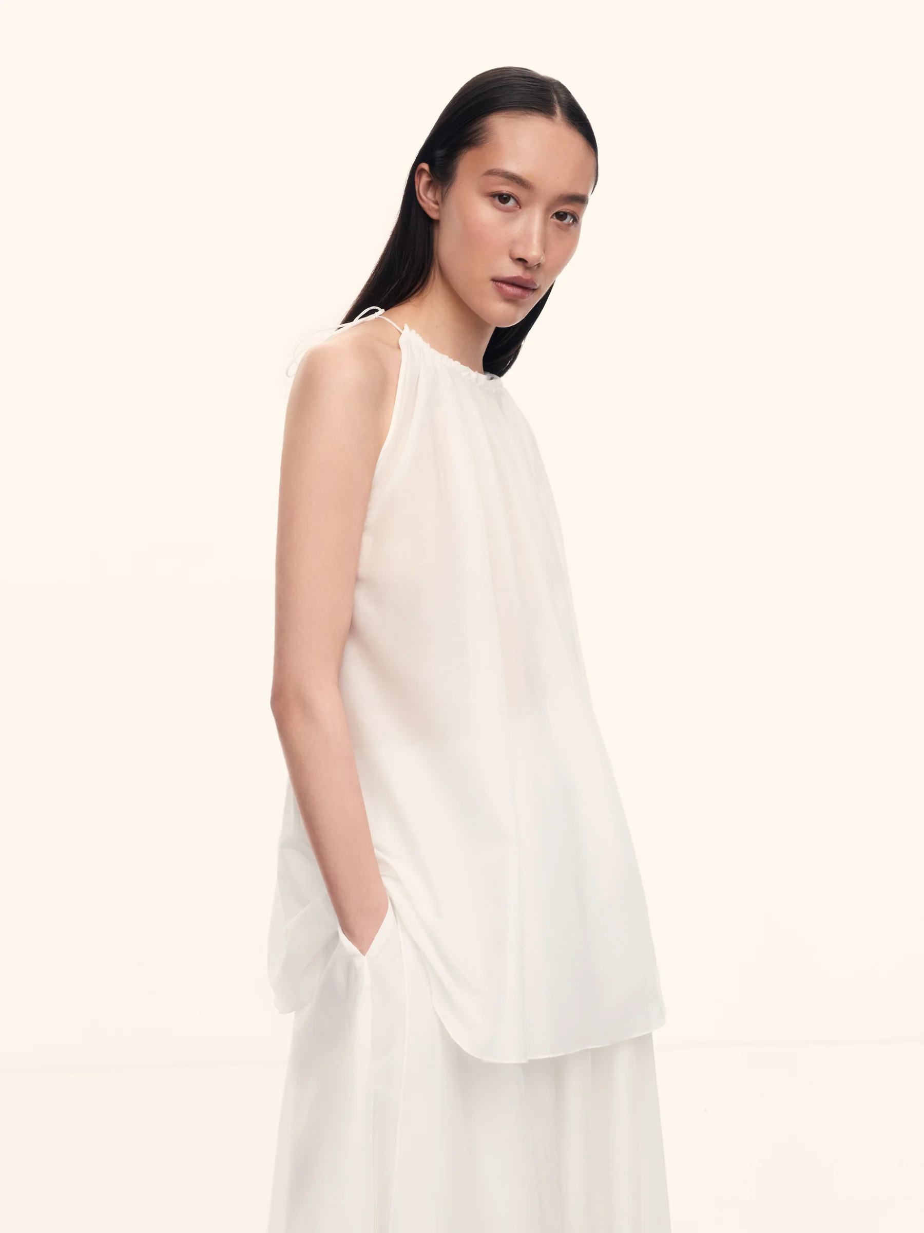Cotton-silk blouse