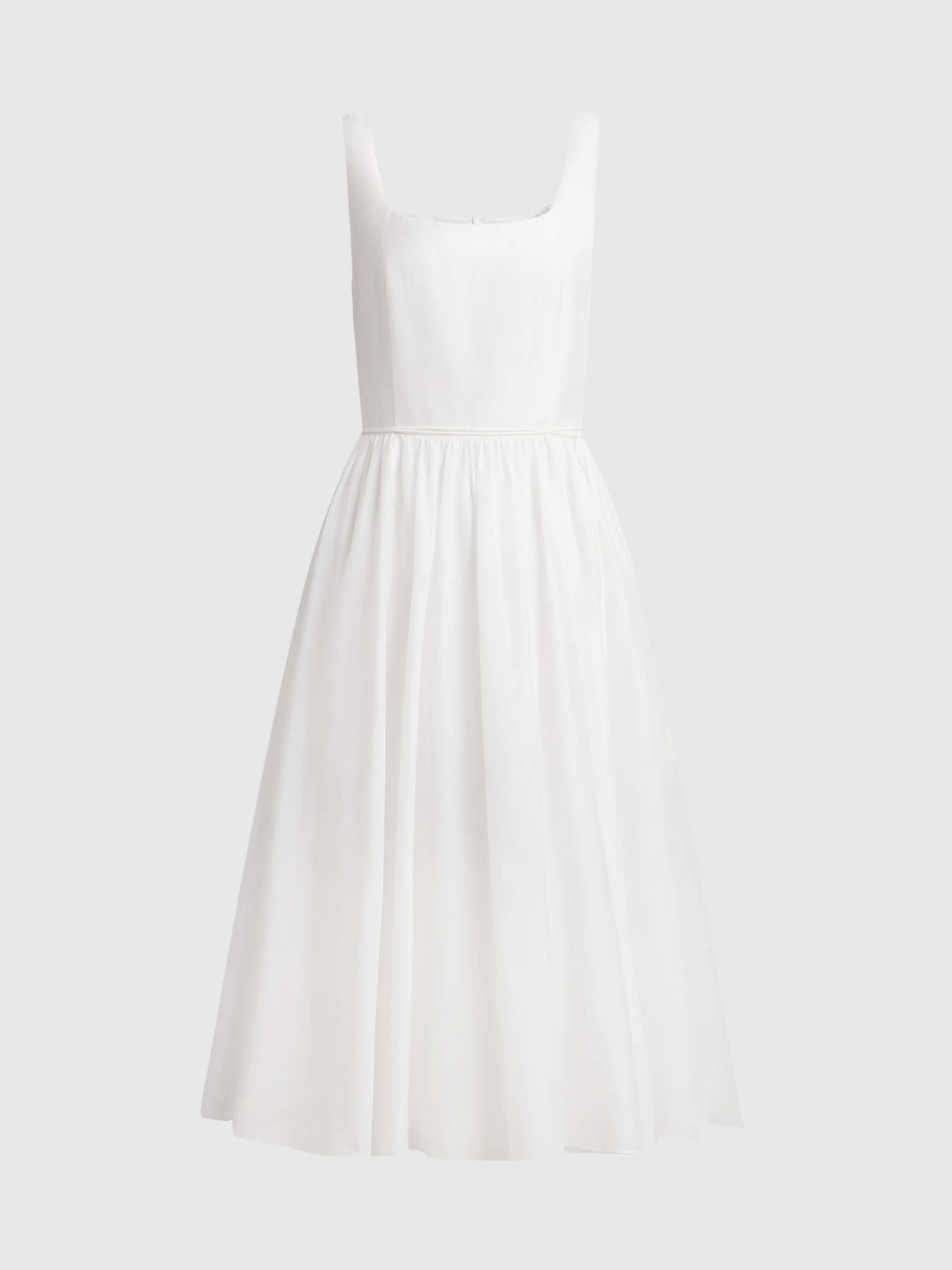 Cotton-silk midi dress - Image 6