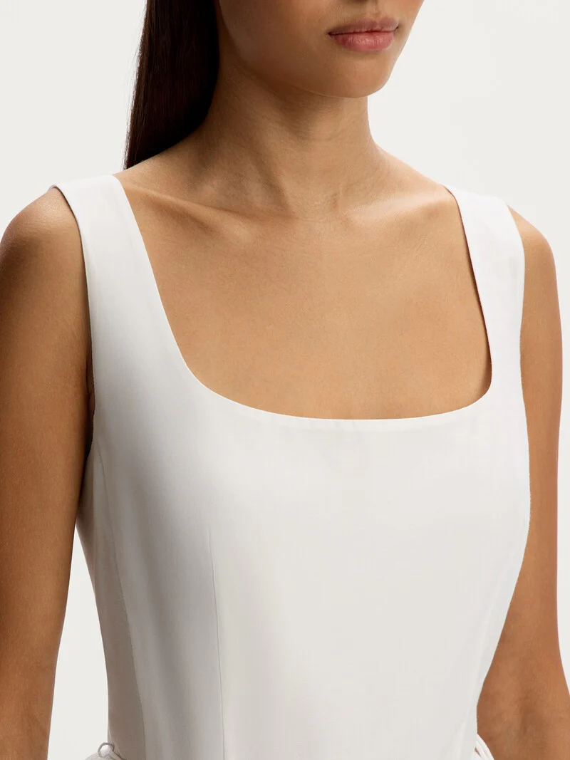 Cotton-silk mini dress - Image 2