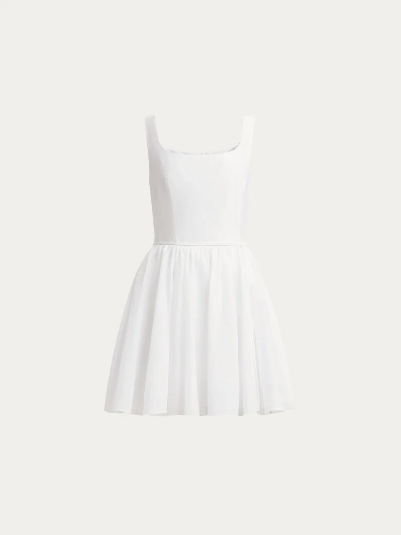 Cotton-silk mini dress - Image 4