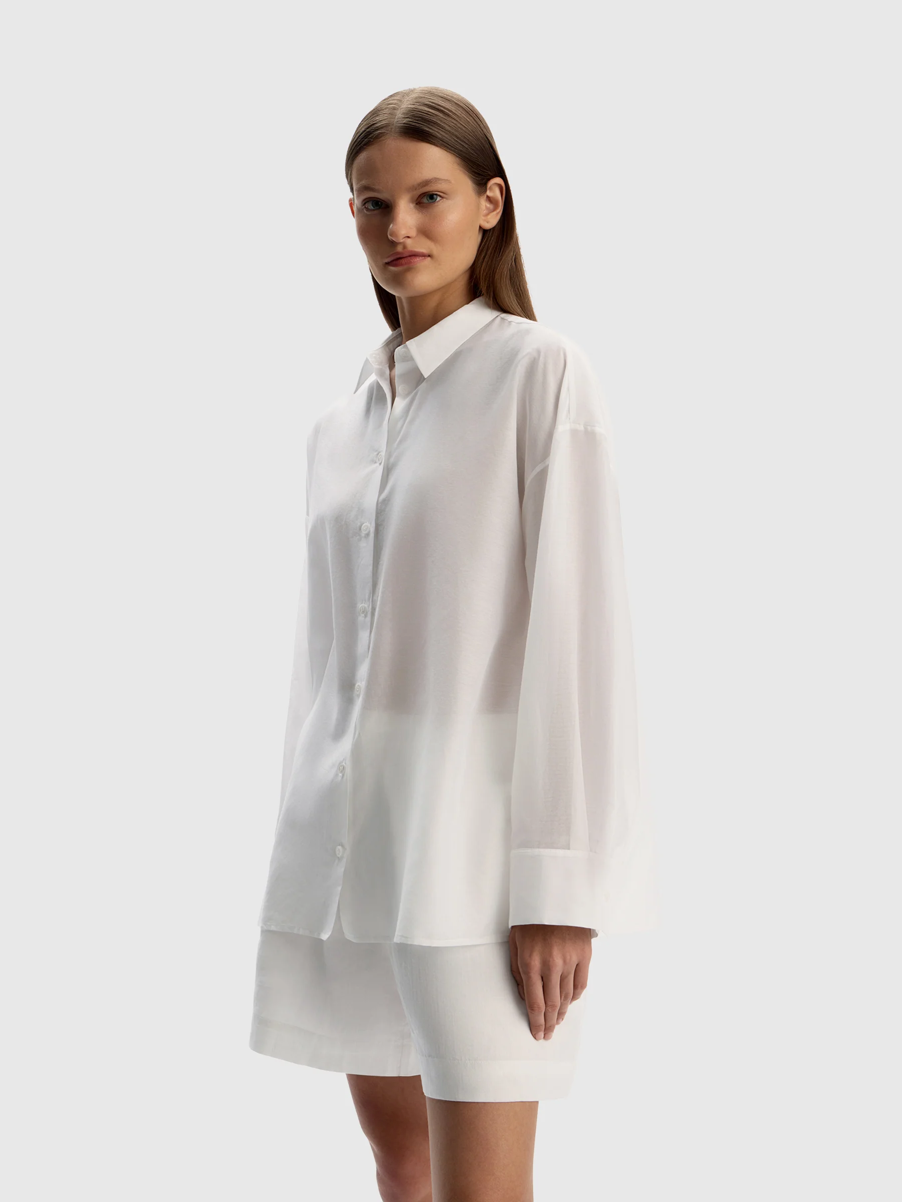 Cotton-silk shirt