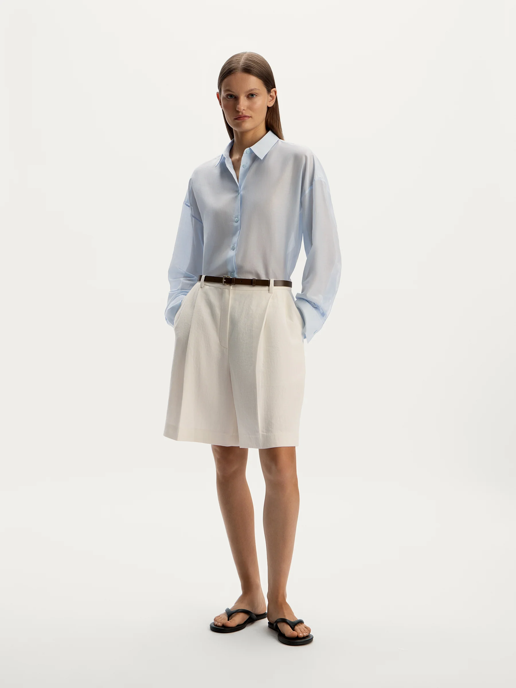 Cotton-silk shirt