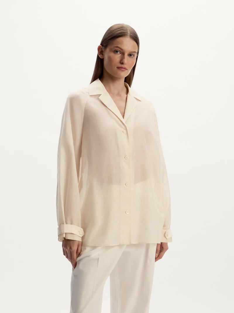 Cotton-silk shirt