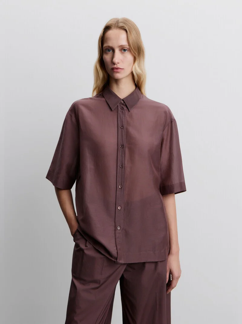 Cotton-silk shirt