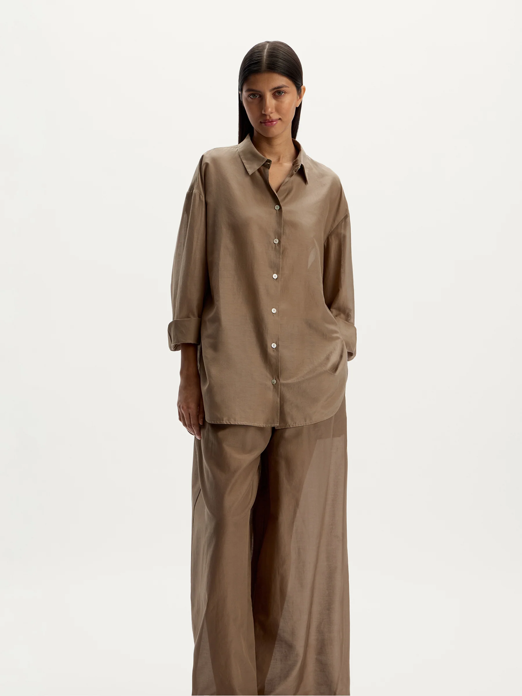 Cotton-silk trousers - Image 2
