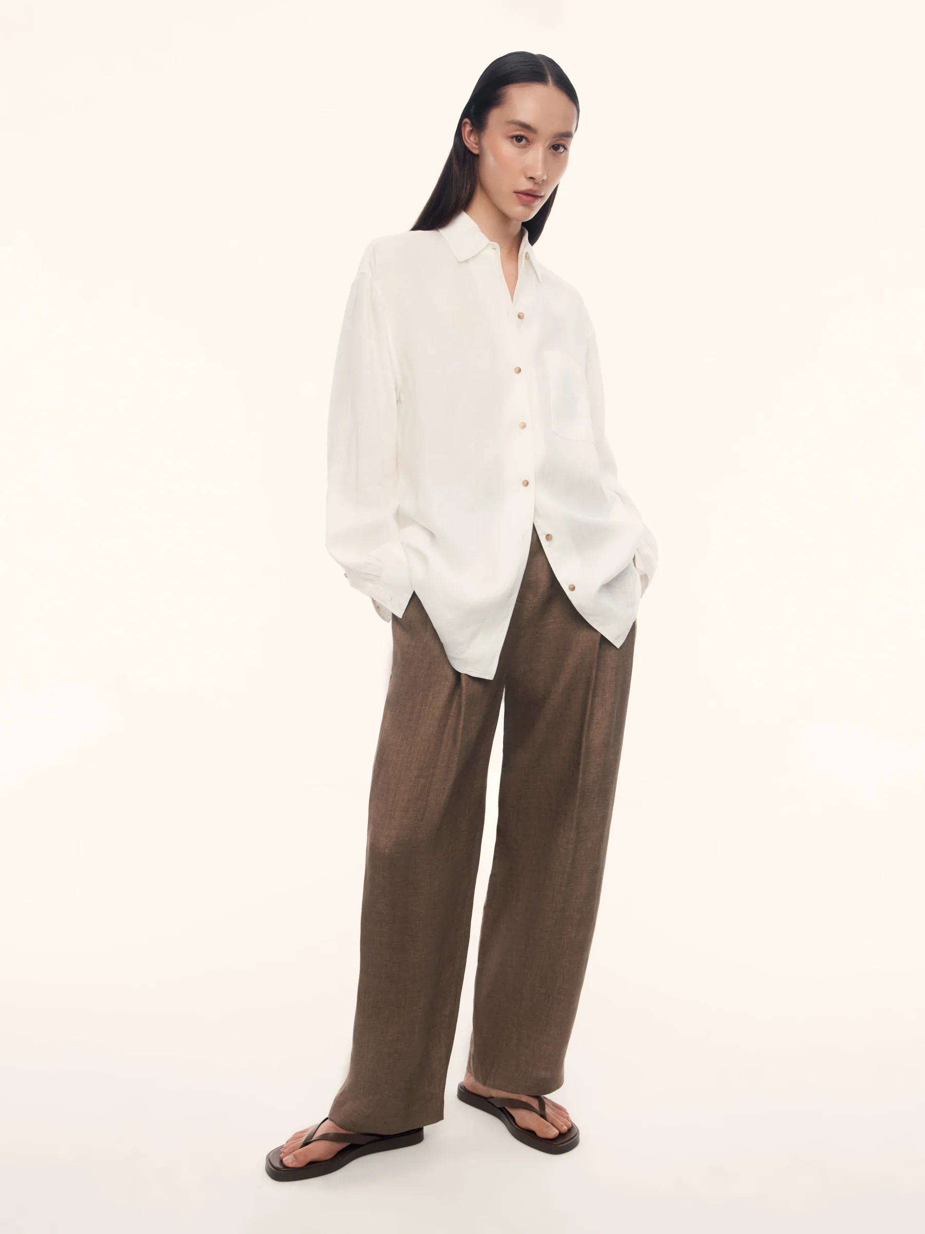 Crema linen shirt - Image 2