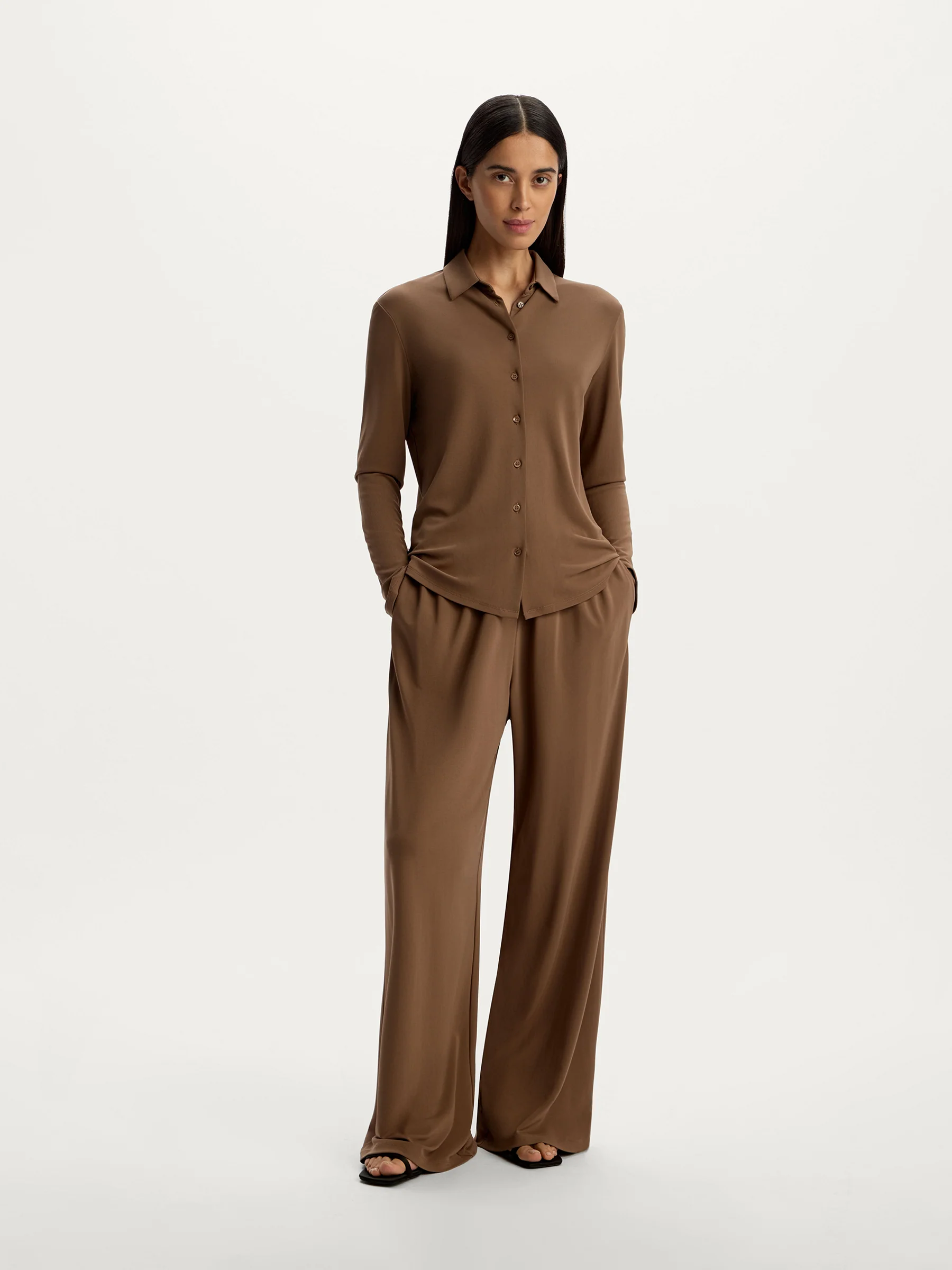 Crepe trousers