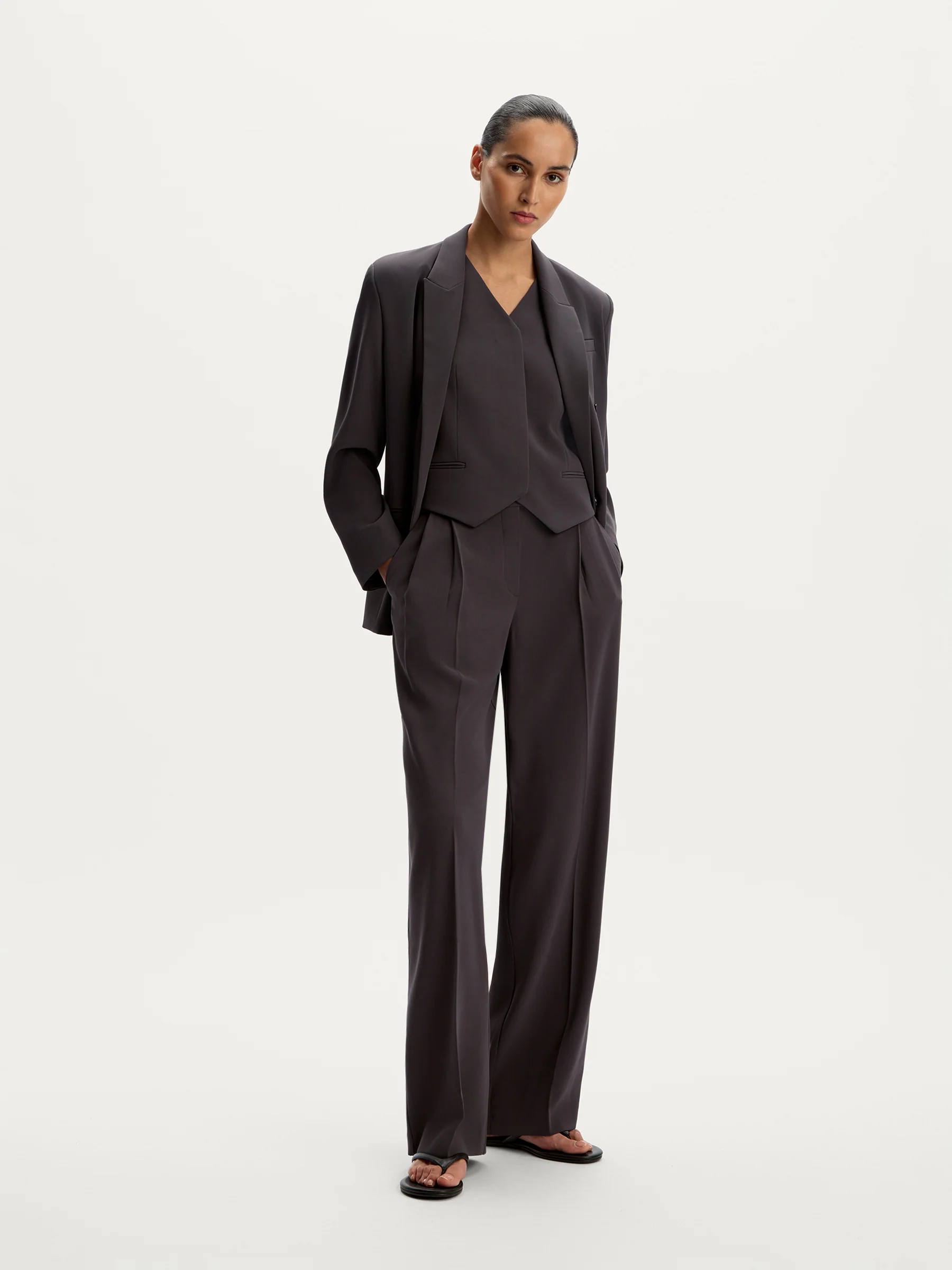 Crepe trousers