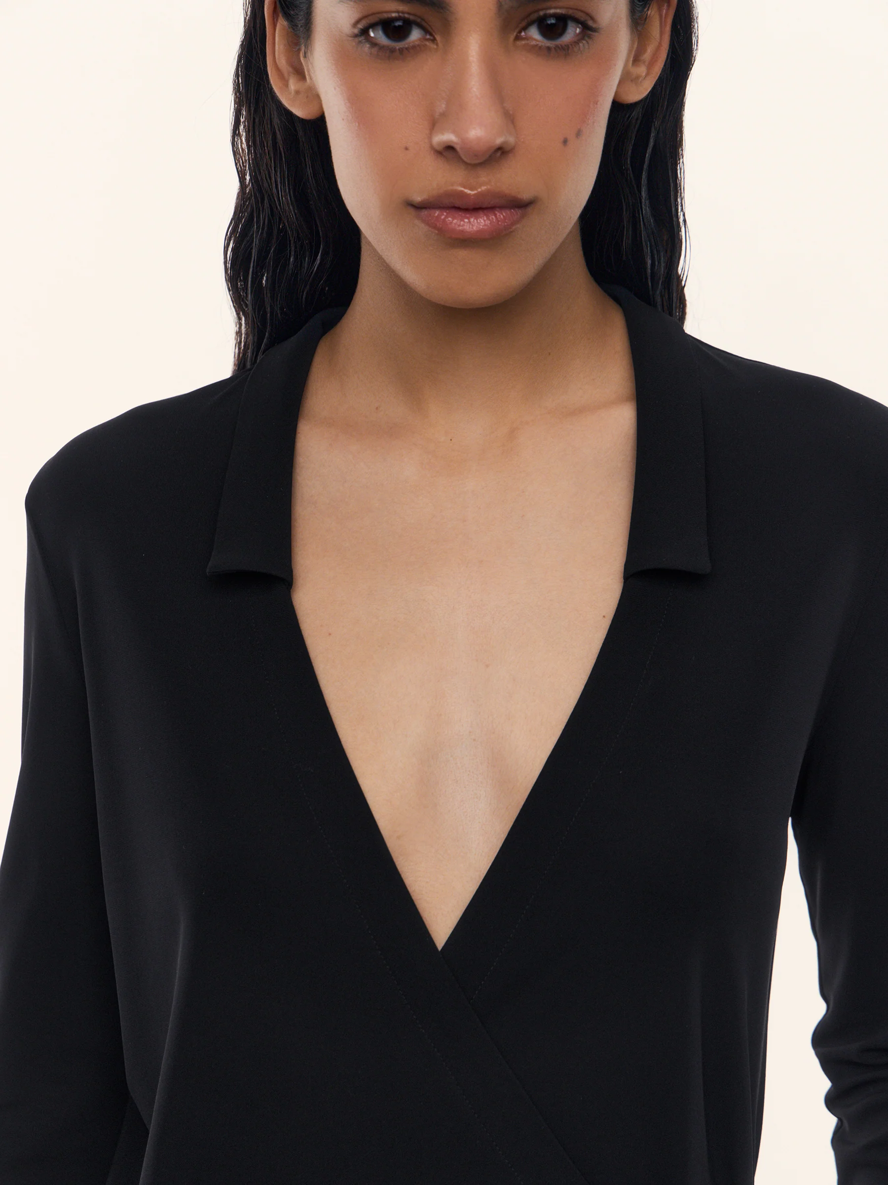 Crepe wrap dress - Image 4
