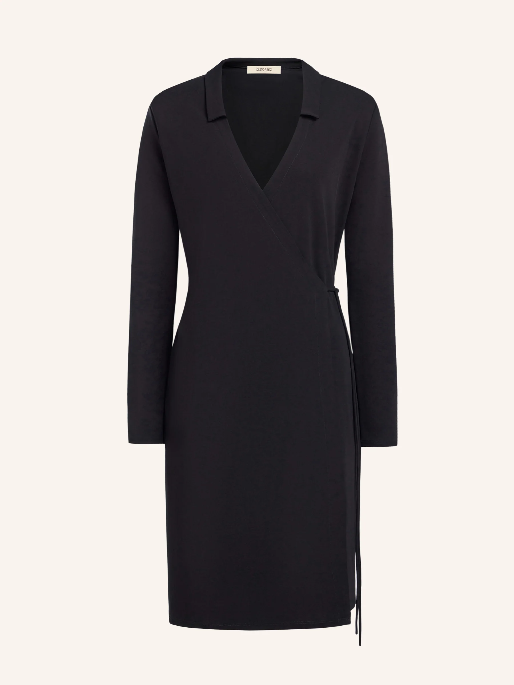 Crepe wrap dress - Image 6