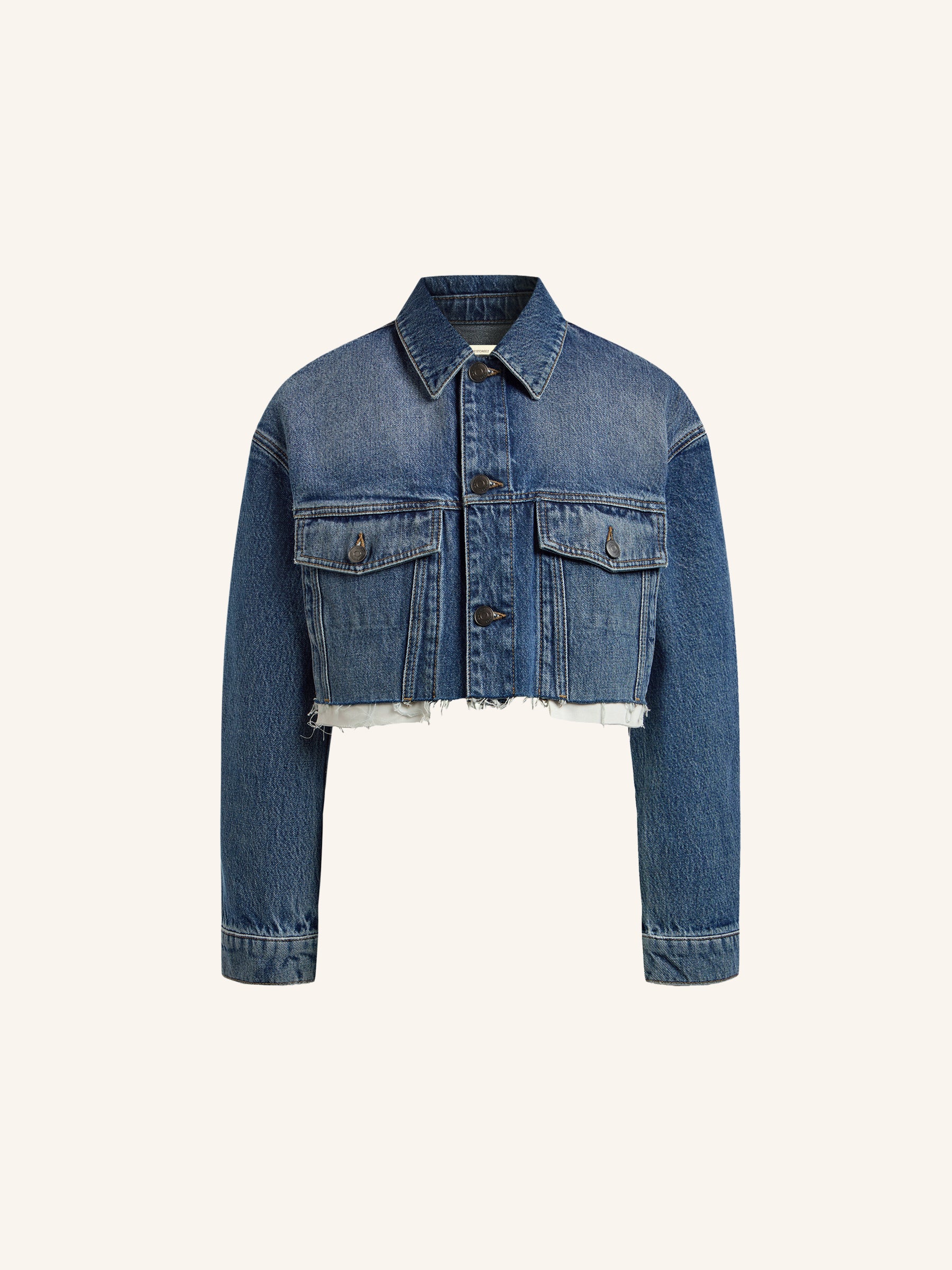 Cropped denim jacket - Image 6