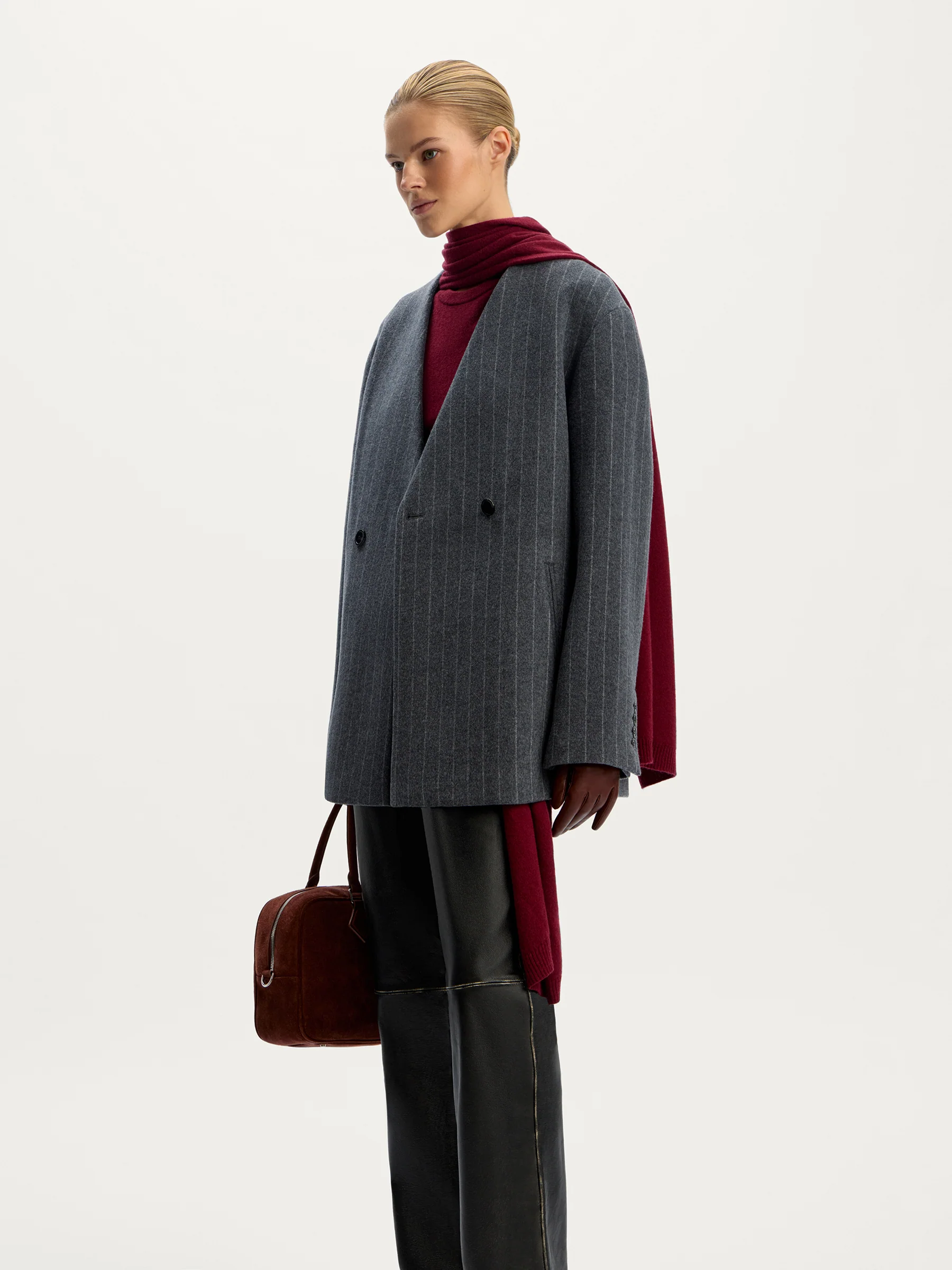 Cropped wool-cashmere coat - Image 3