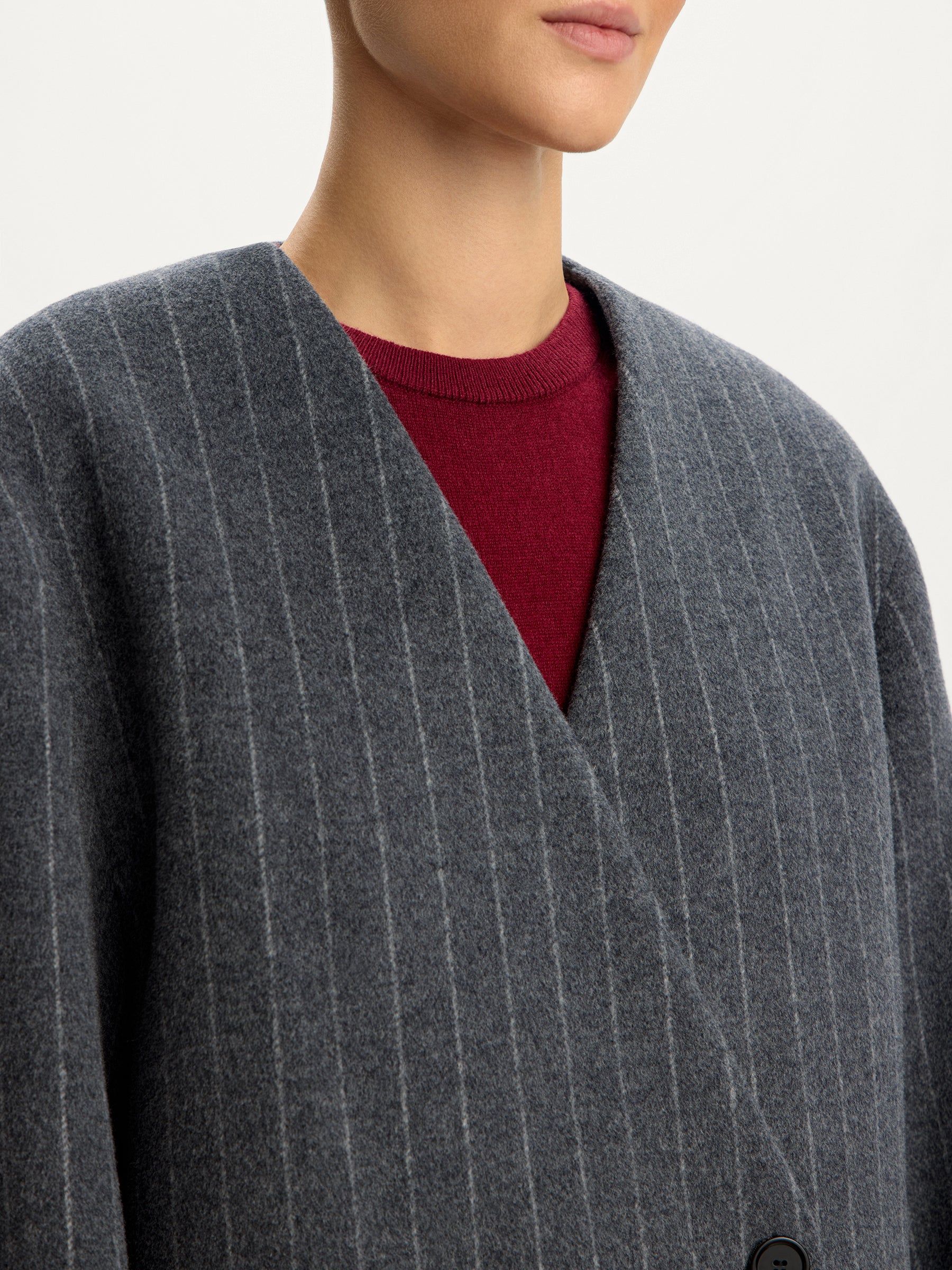 Cropped wool-cashmere coat - Image 4