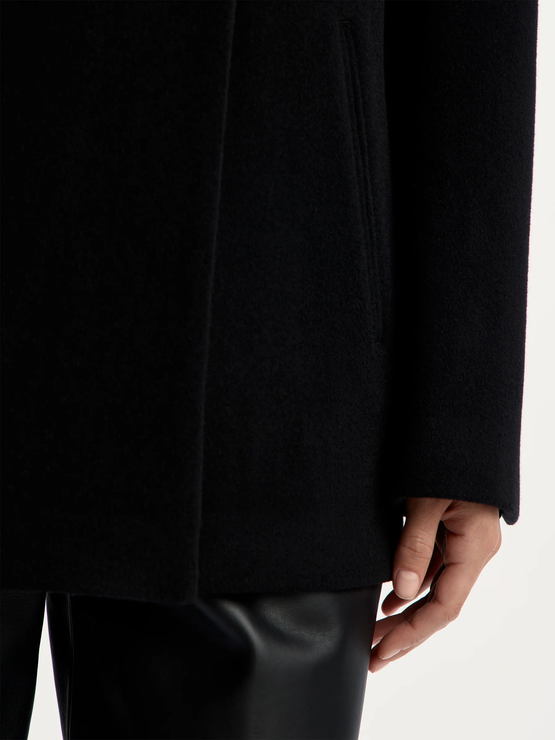 Cropped wool-cashmere coat - Image 4
