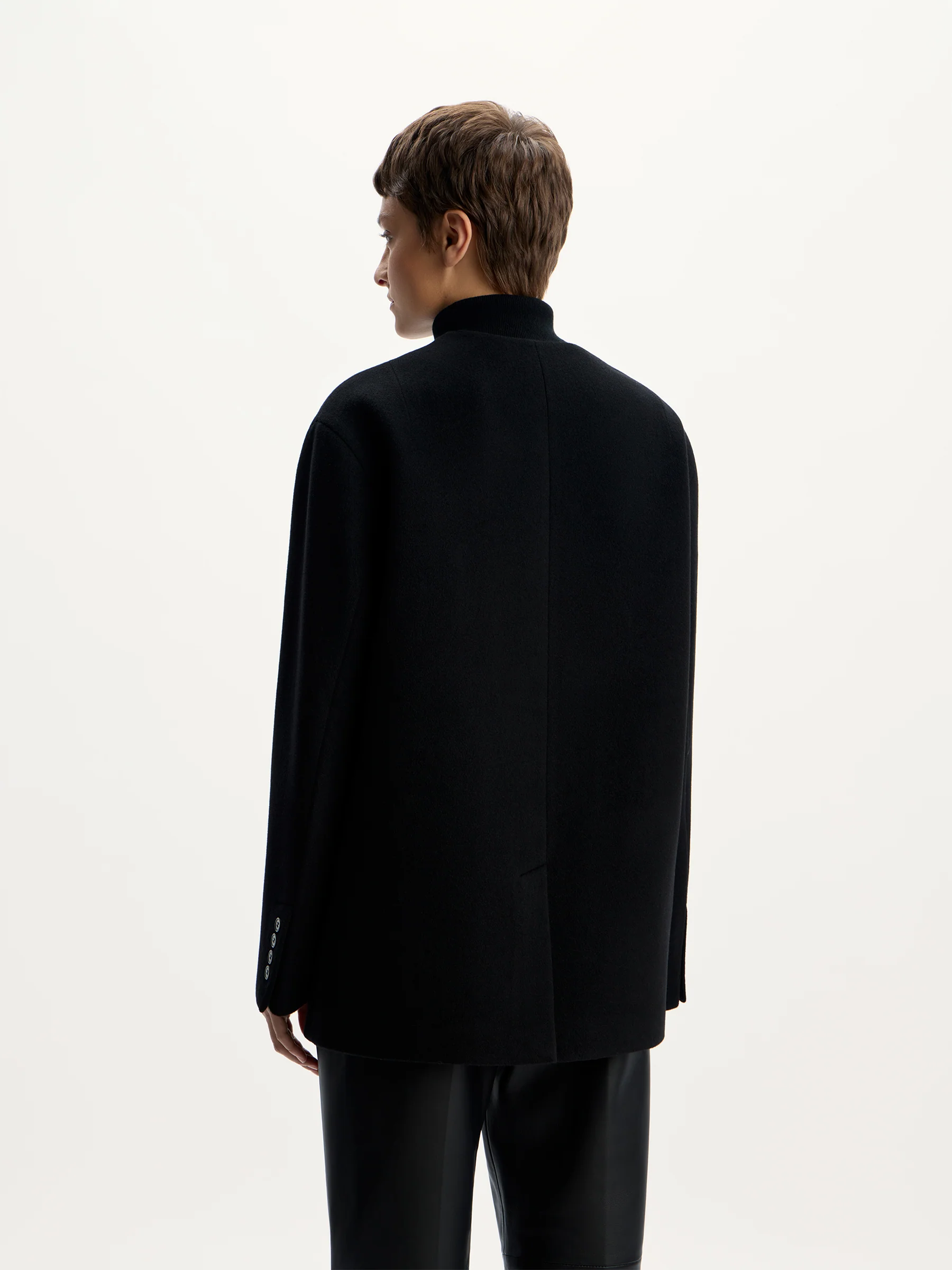 Cropped wool-cashmere coat - Image 5