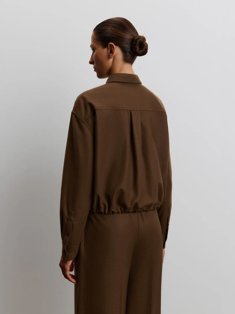 Cropped wool shirt - Image 5