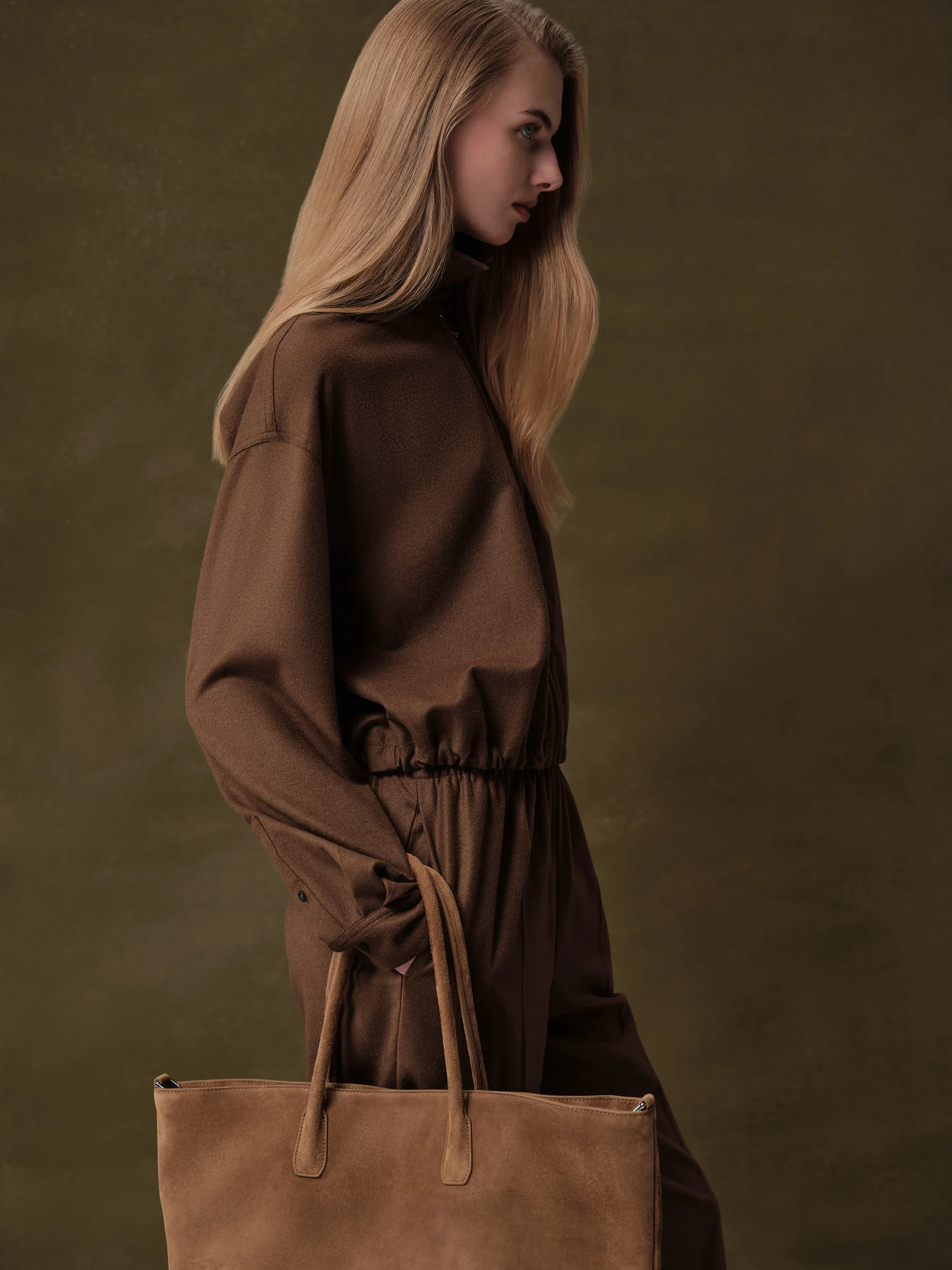 Cropped wool shirt - Image 6
