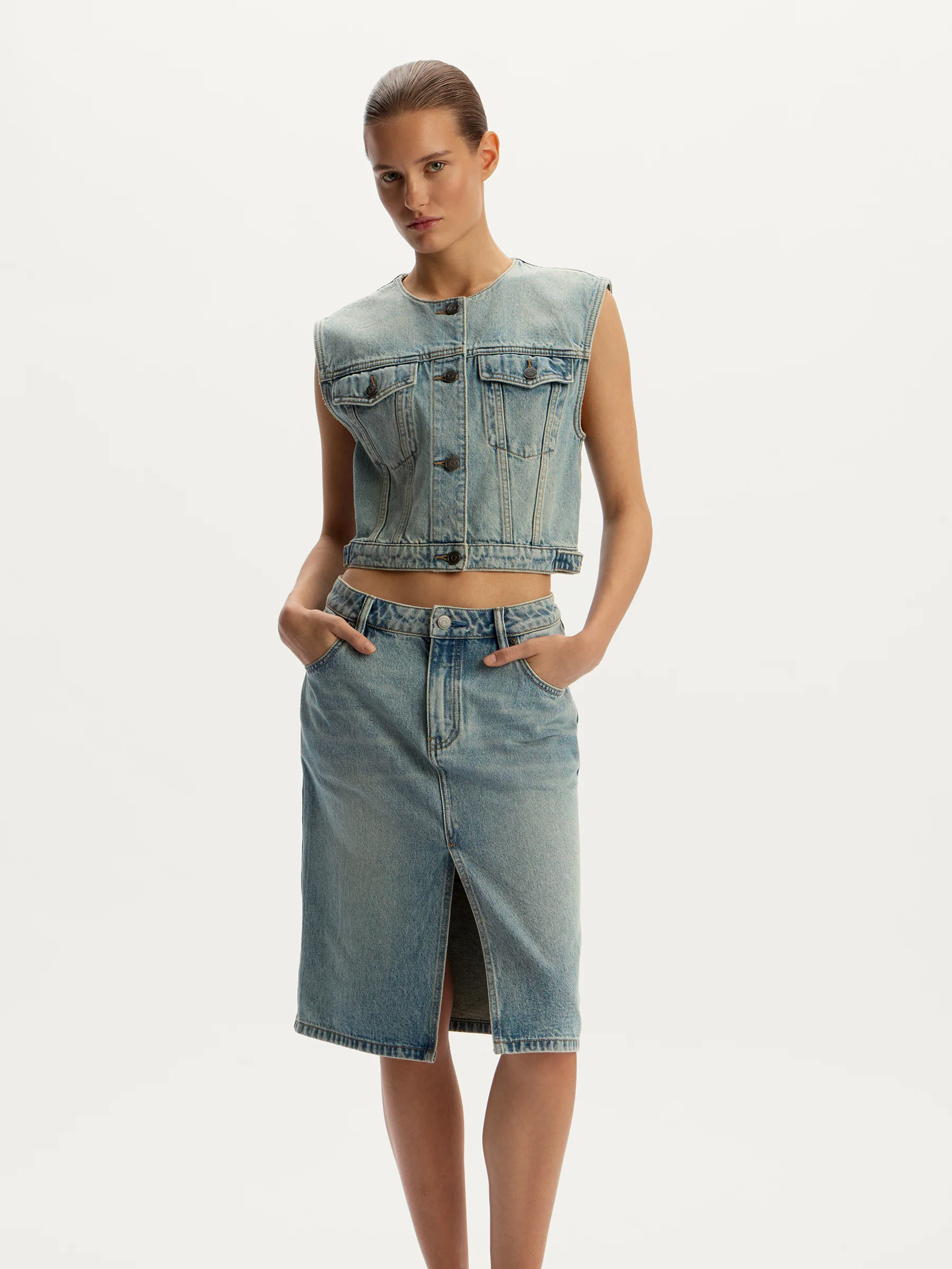 Denim vest