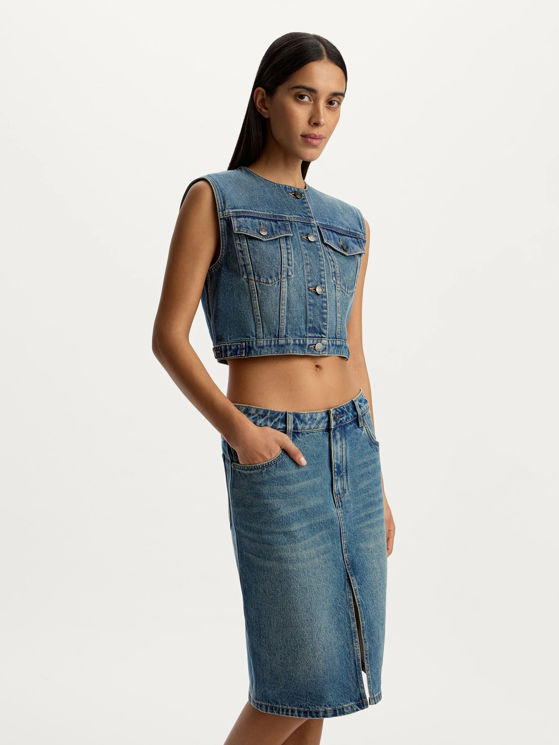 Denim vest