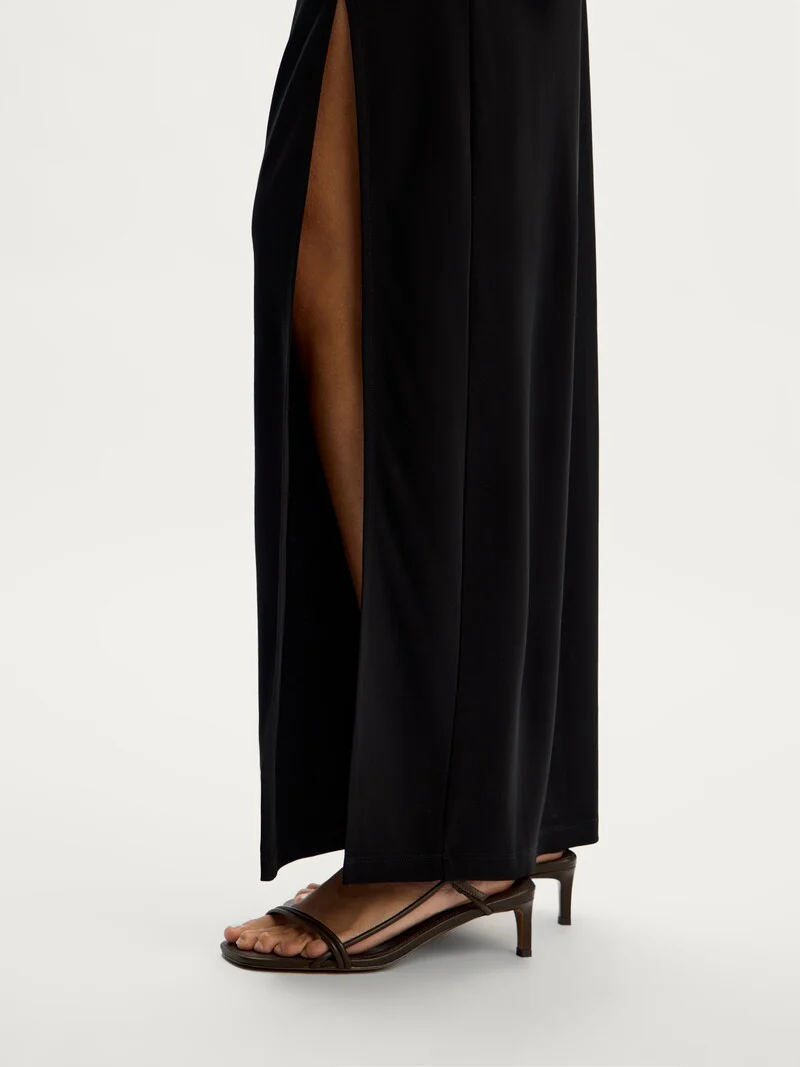Draped crepe skirt - Image 5