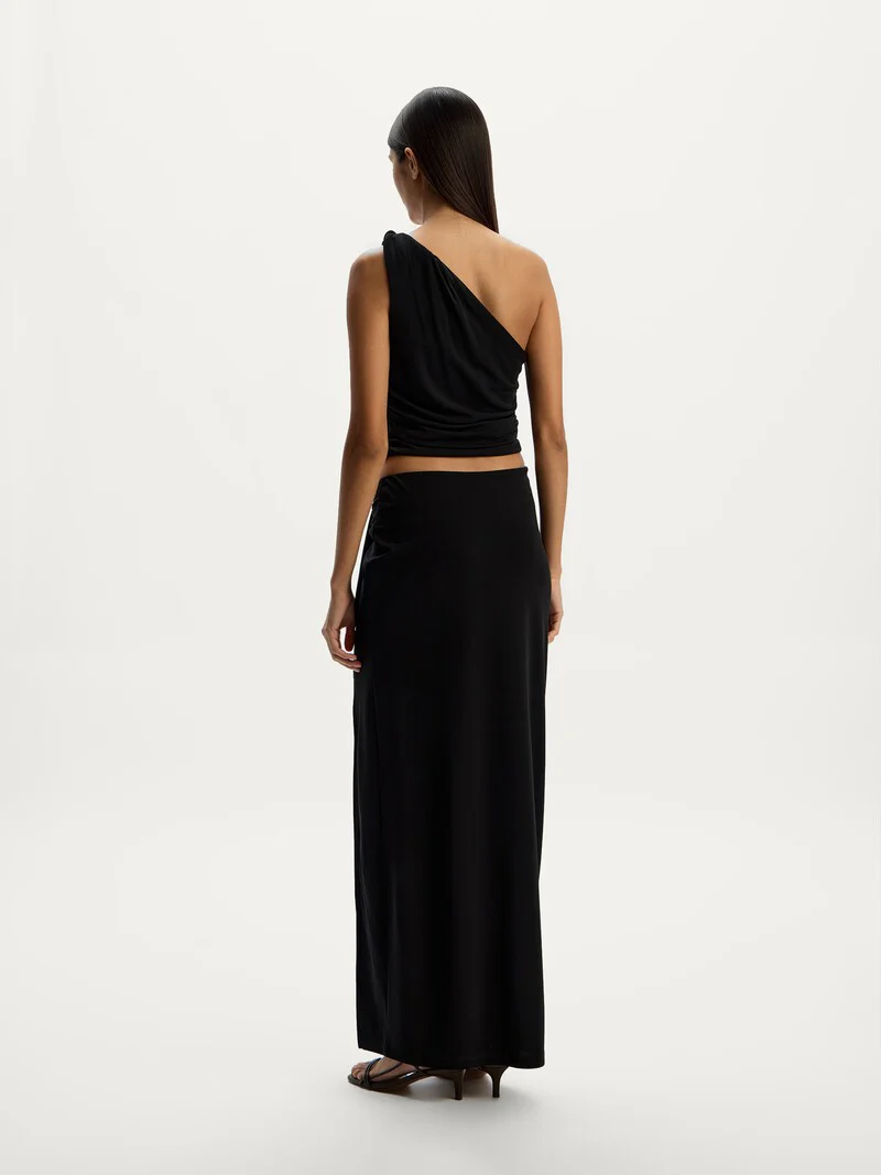 Draped crepe skirt - Image 6