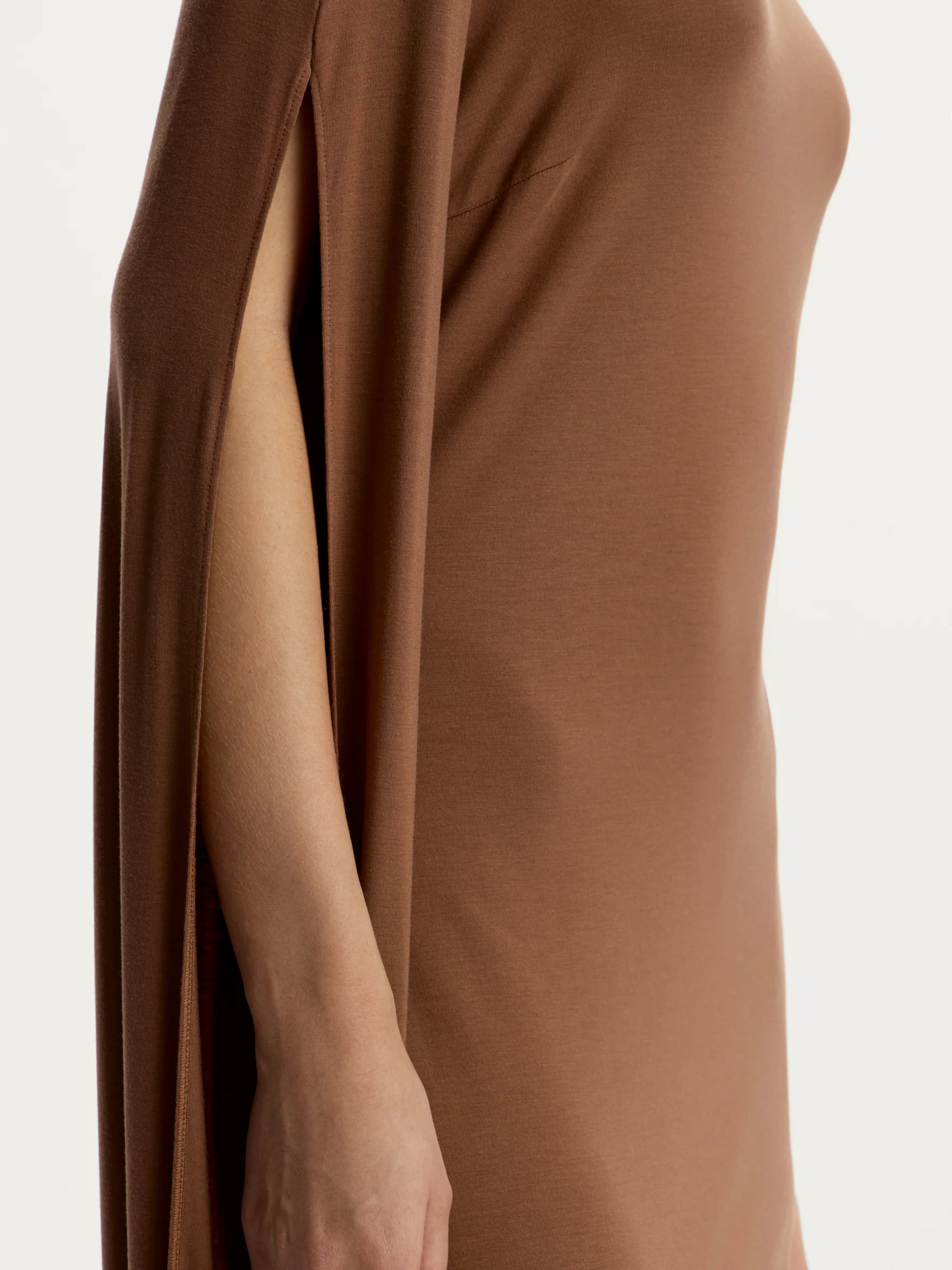 Draped modal-silk dress - Image 5