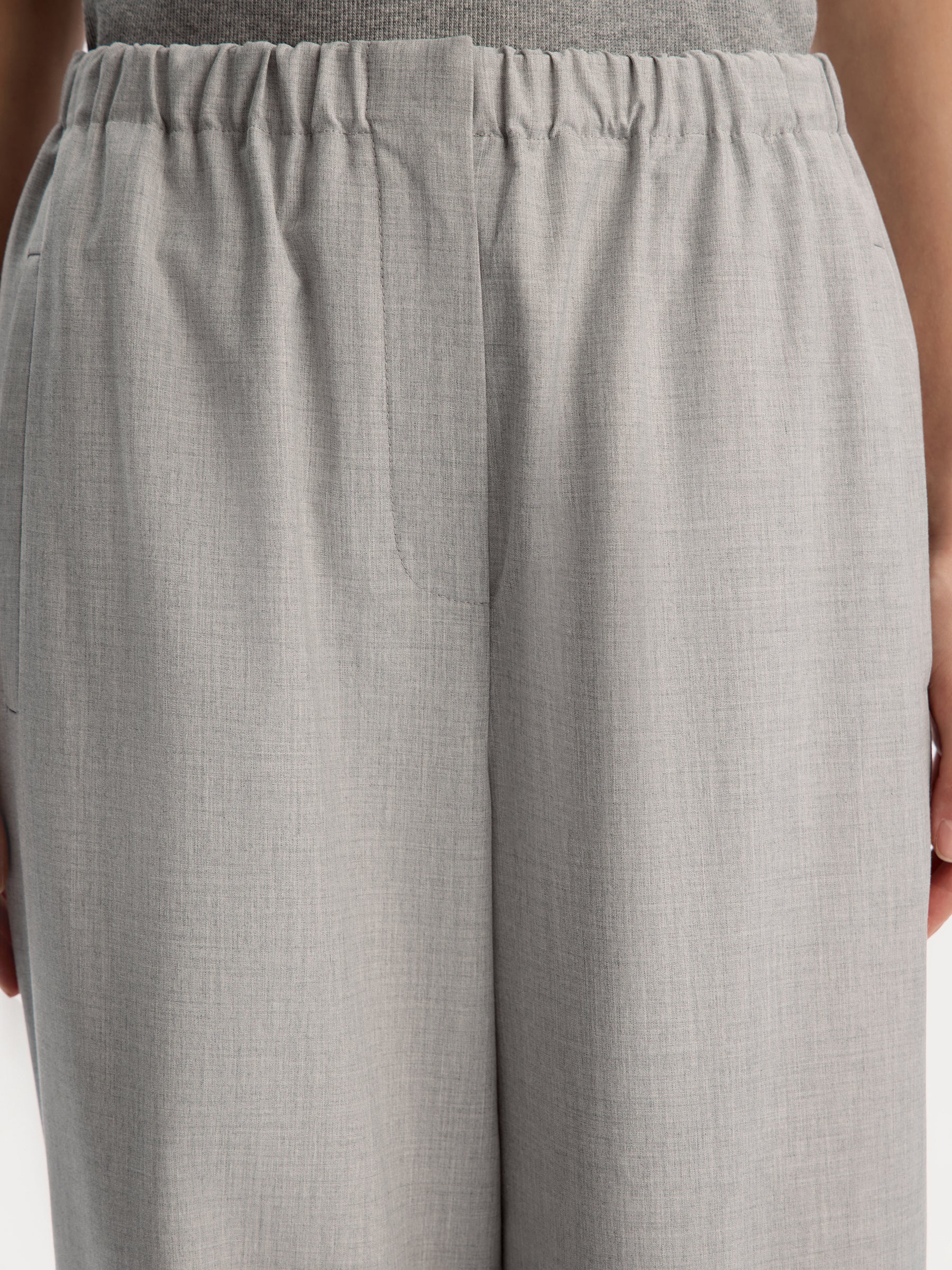Drawstring-hem trousers - Image 3