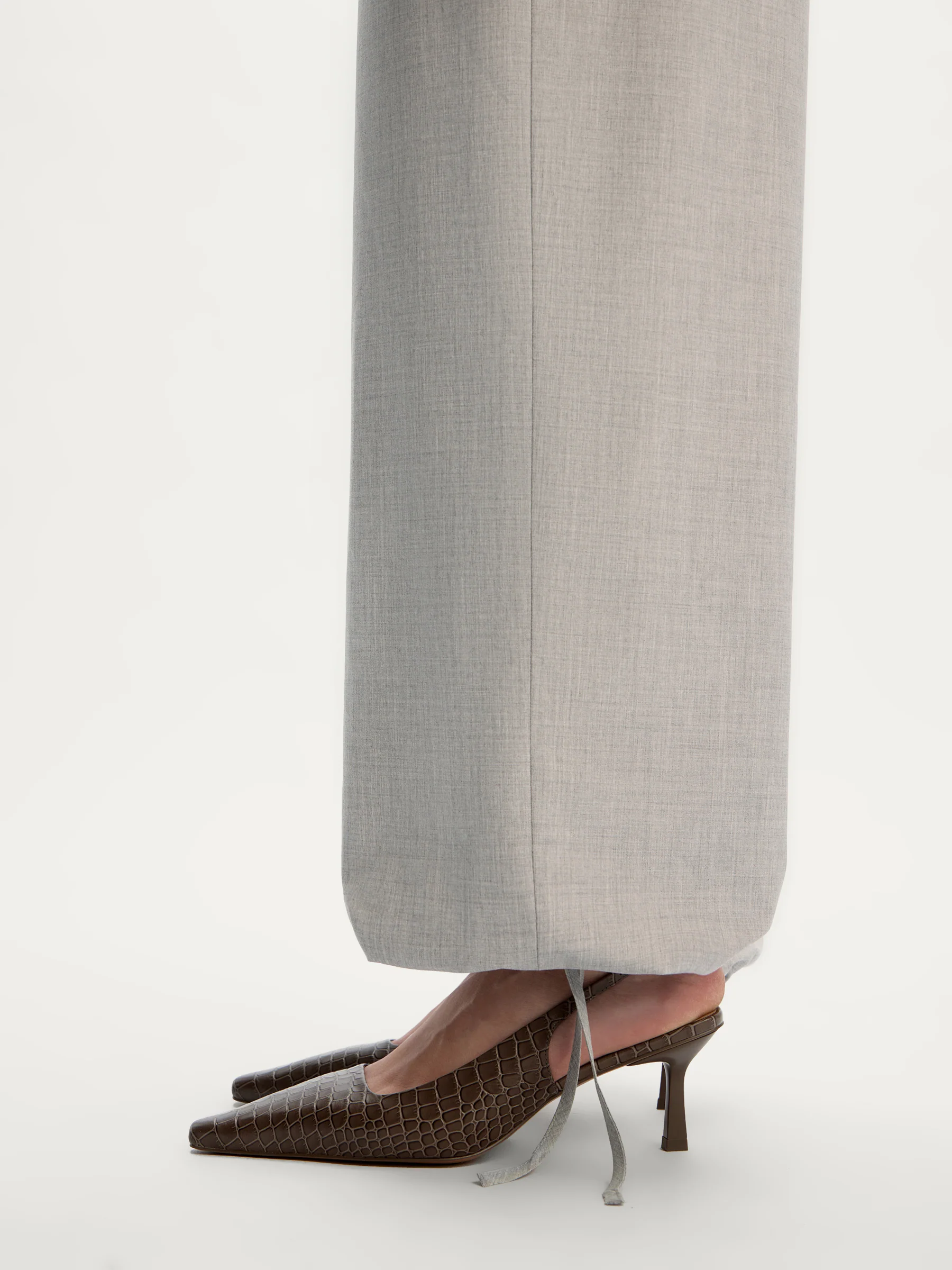 Drawstring-hem trousers - Image 4