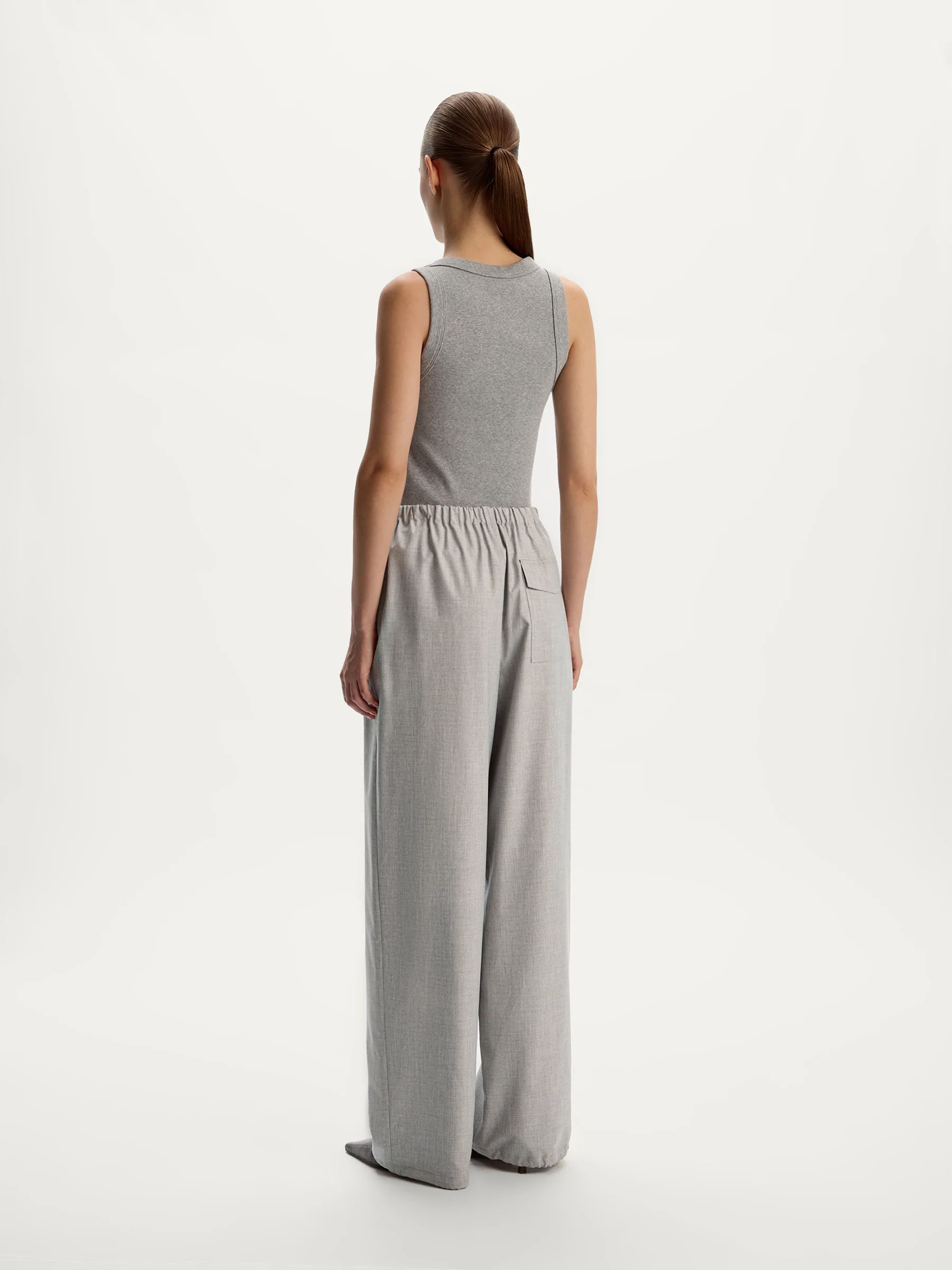 Drawstring-hem trousers - Image 5
